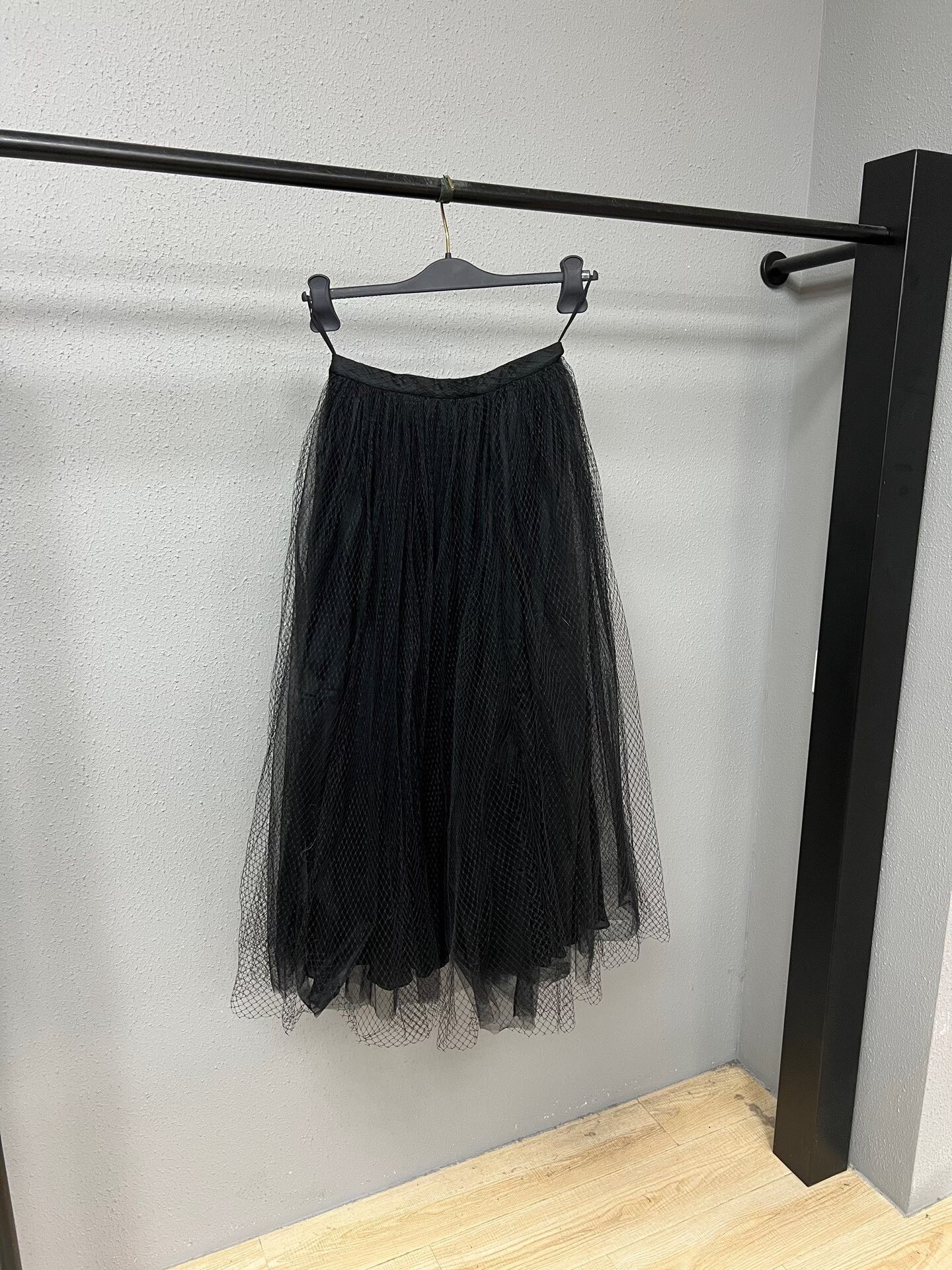 Dior Classic Black Tulle Skirt — front