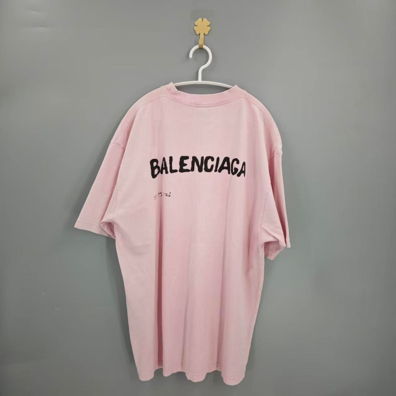 Balenciaga Blurred Letter Print T-shirt — front
