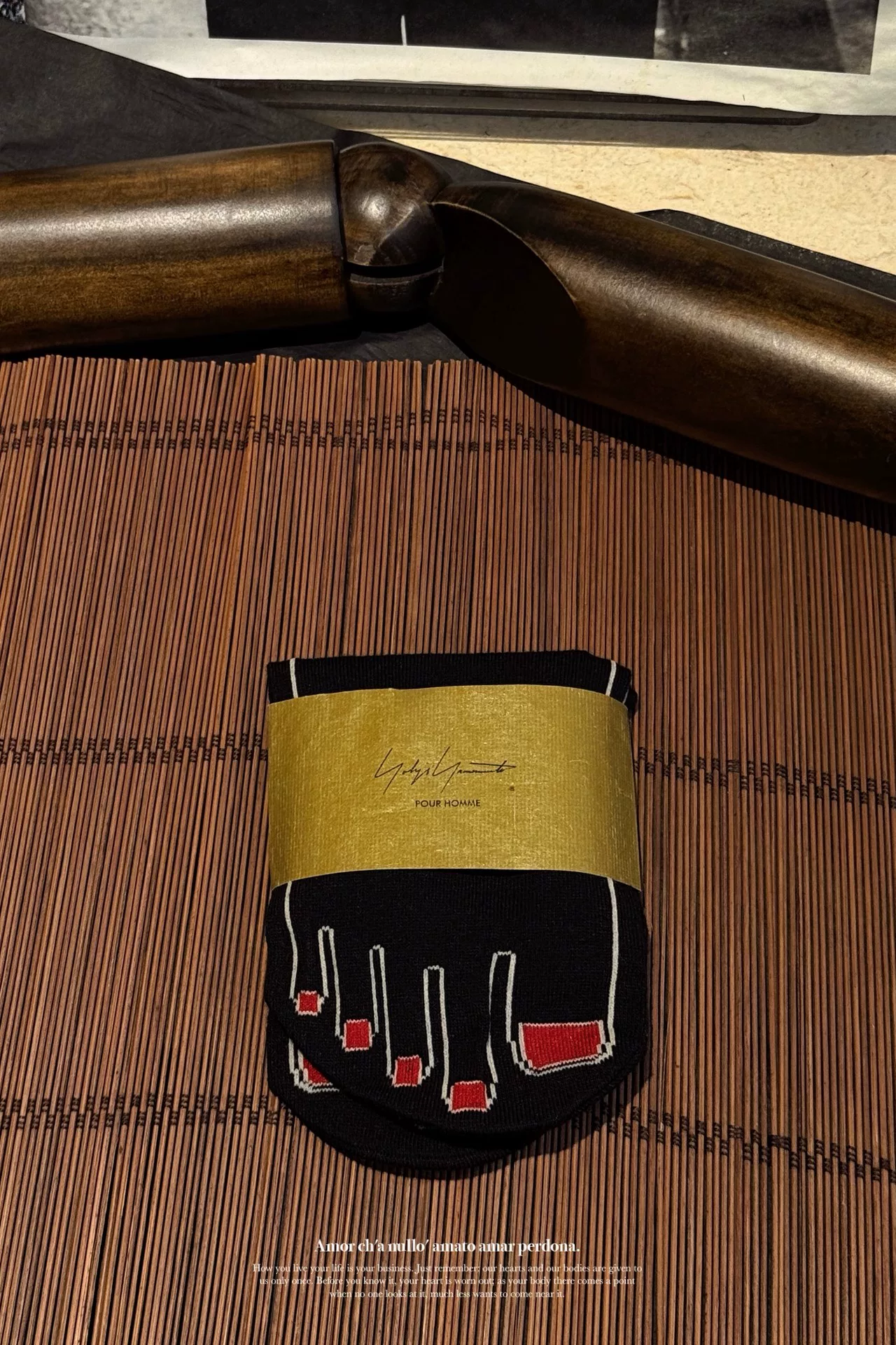Yohji Yamamoto 24SS Toe Pattern Boat Socks