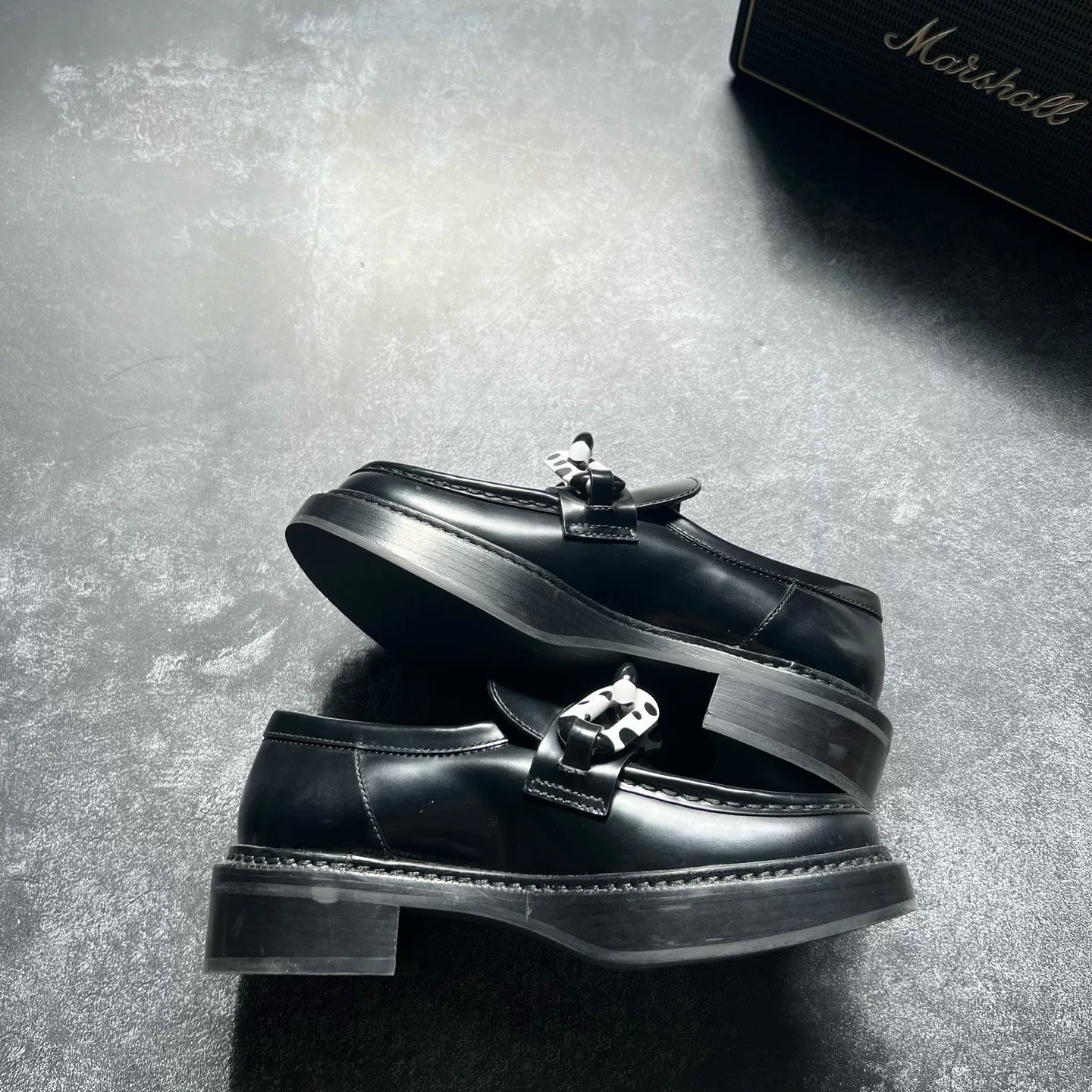 Louis Vuitton Yayoi Kusama Chain Loafers — front