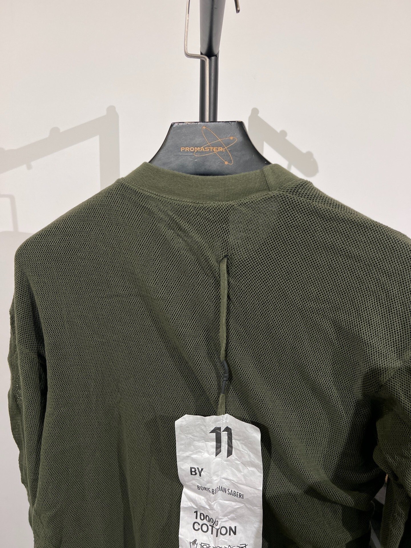 Boris Bidjan Saberi 11by bbs C1 Mesh Sweatshirt — label
