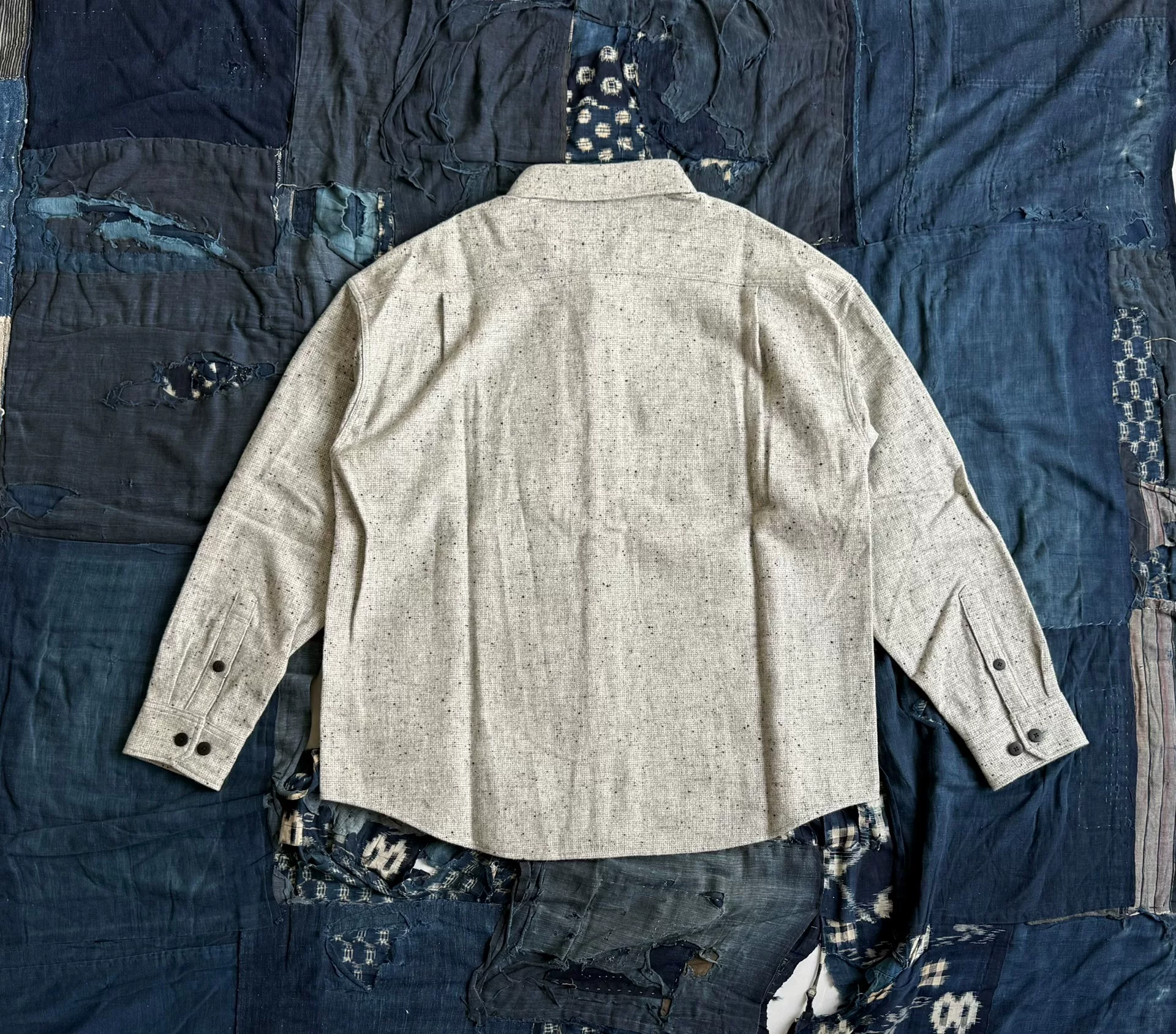 VISVIM 25AW LUMBER TWEED L/S SHIRT — front