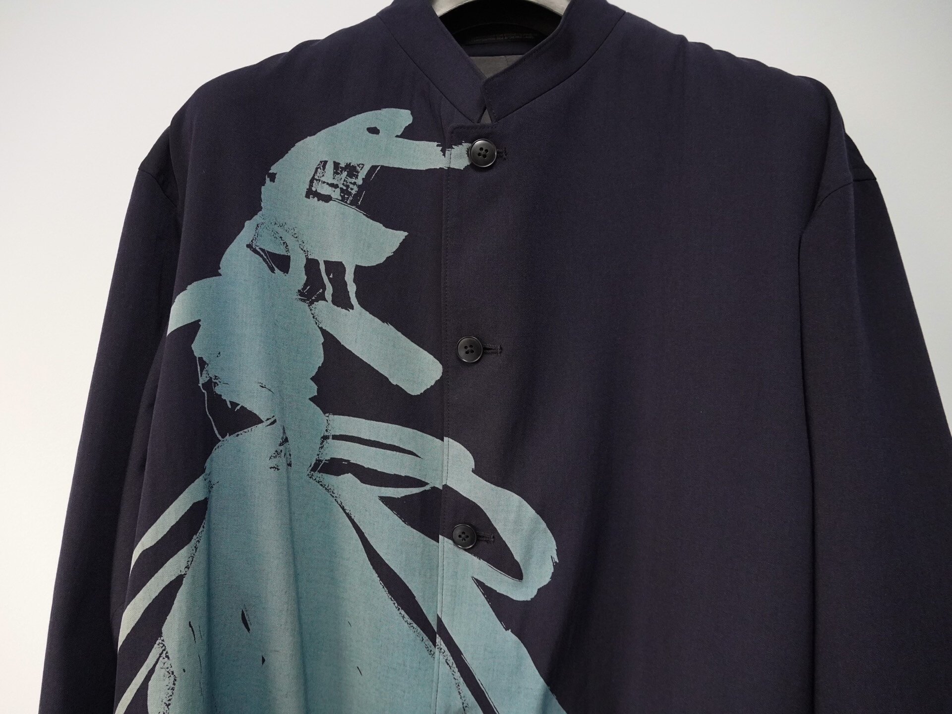 Yohji Yamamoto 2017SS Silk Coat — detail