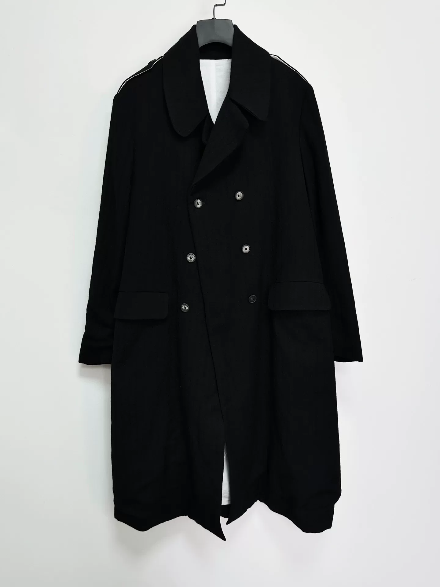 Bergfabel Double-Breasted Wool Long Coat