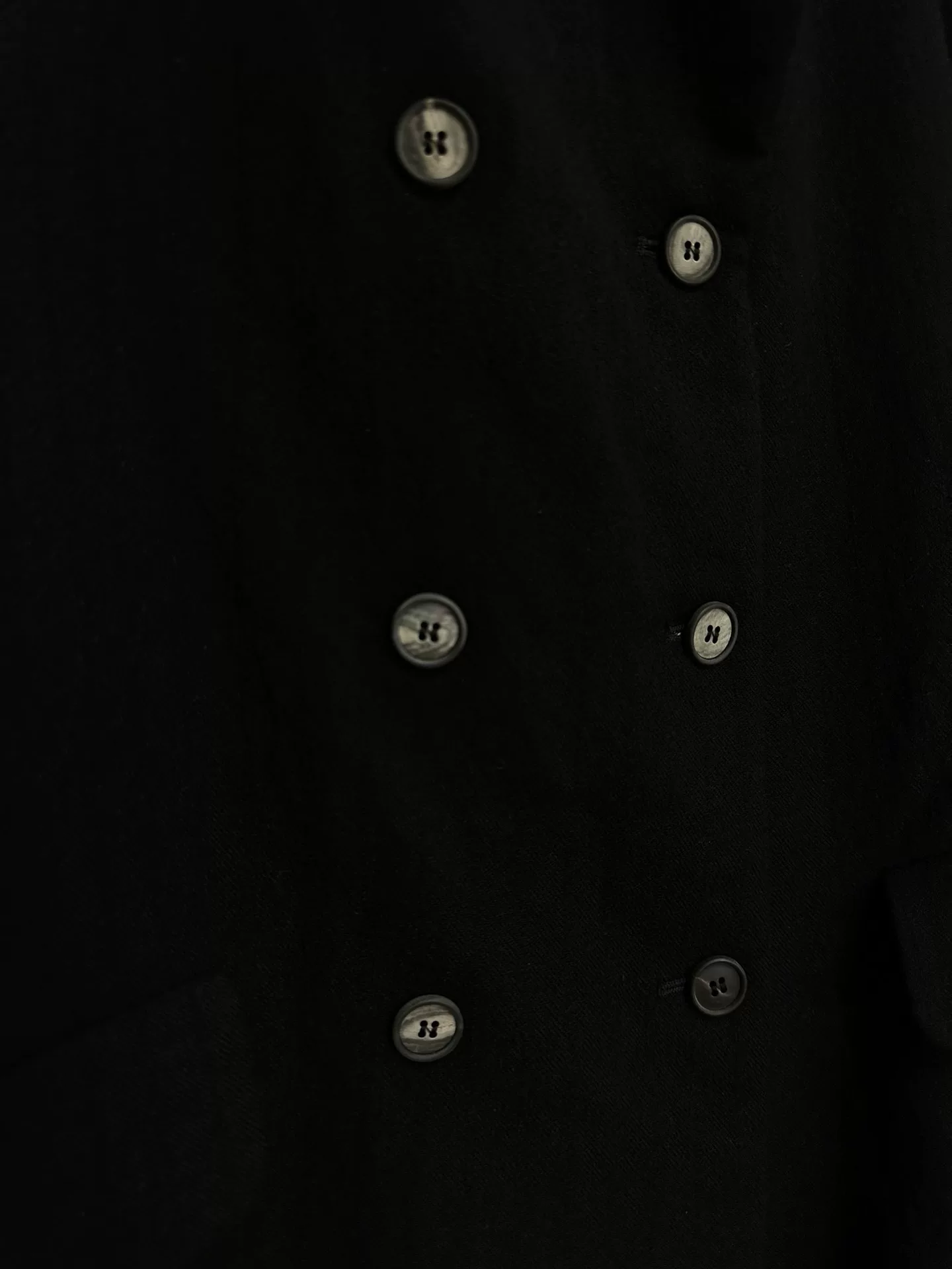 Bergfabel Double-Breasted Wool Long Coat — label
