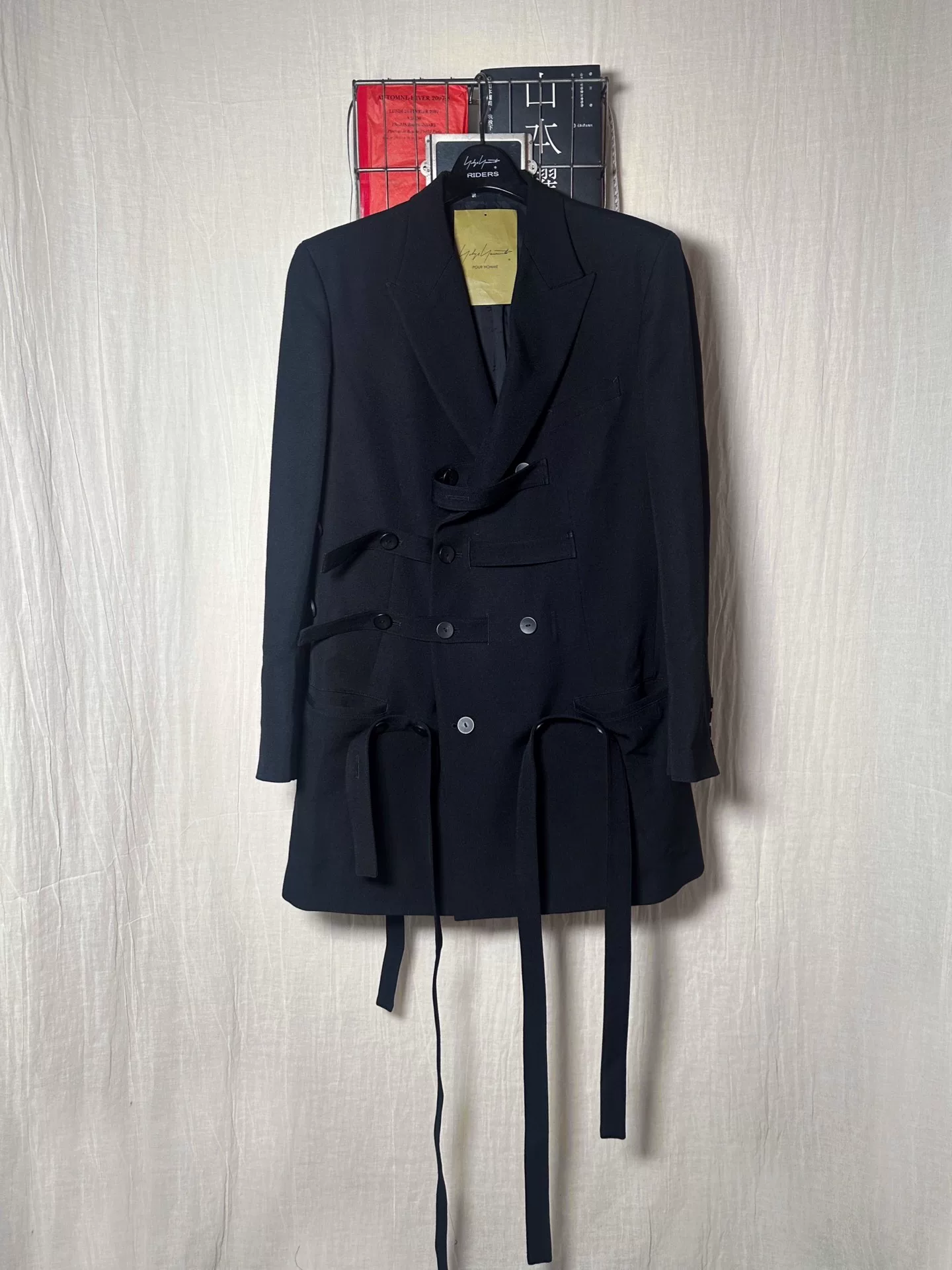 Yohji Yamamoto 23AW Strap Suit — front