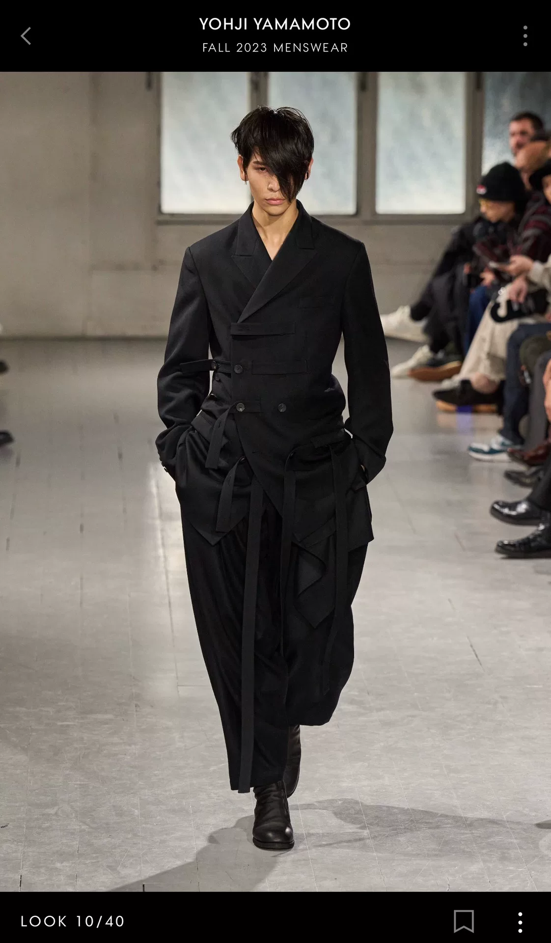 Yohji Yamamoto 23AW Strap Suit — back