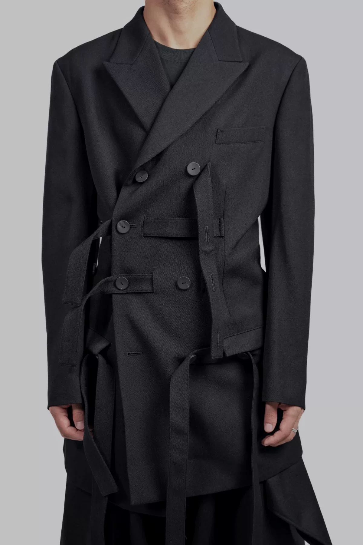 Yohji Yamamoto 23AW Strap Suit — label