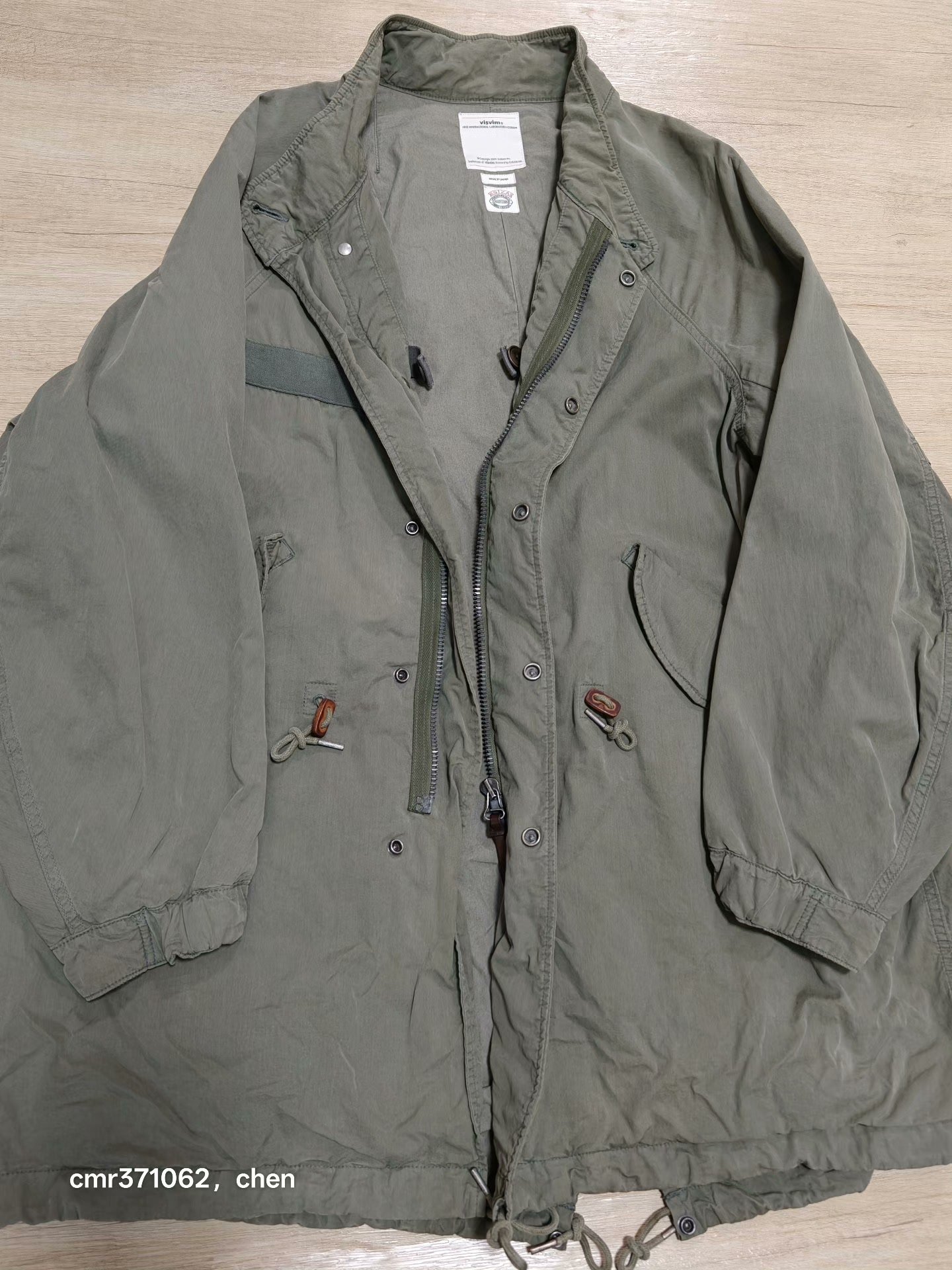 visvim 18ss Six Five Fishtail Parka — back