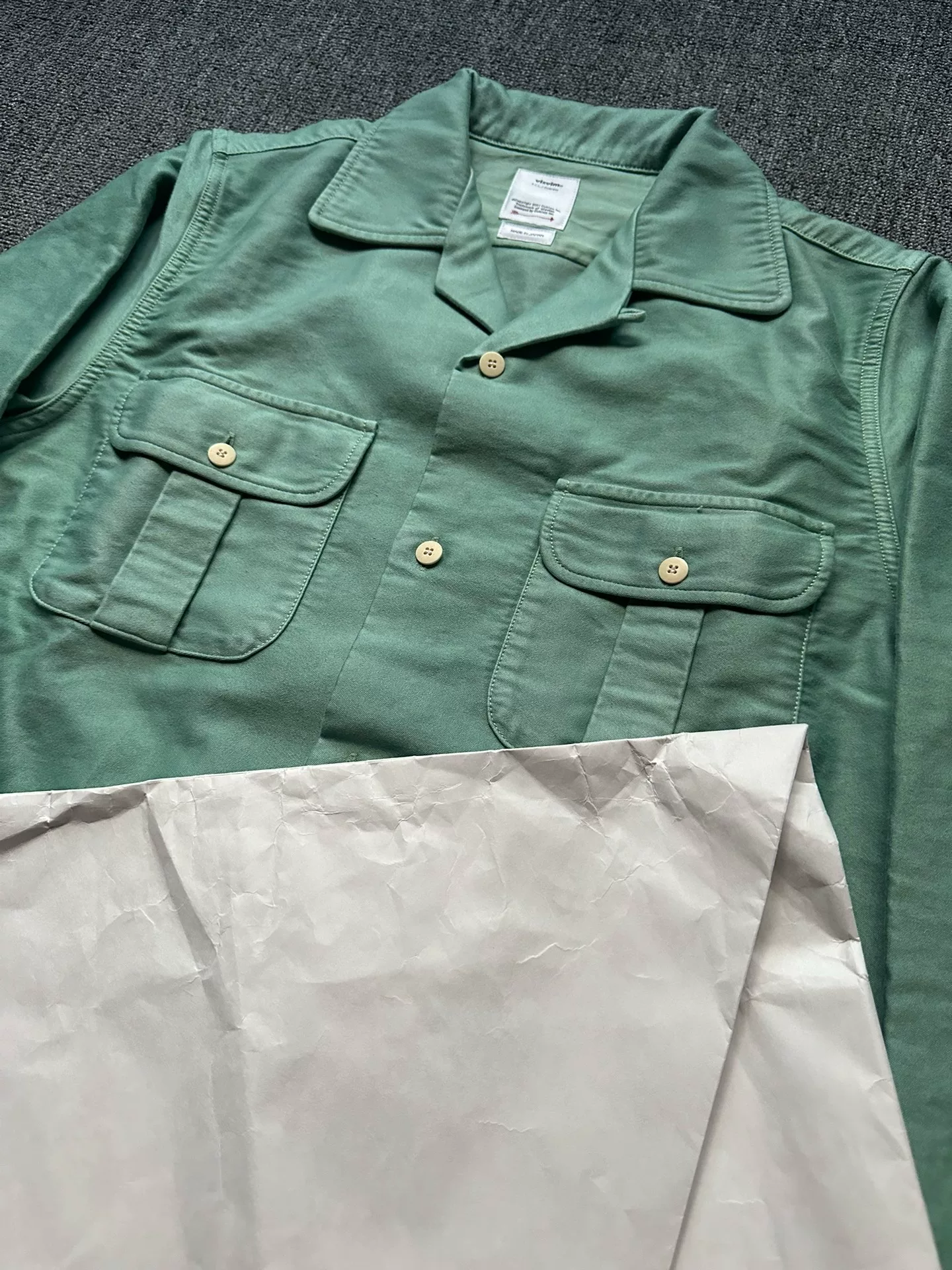 visvim keesey mole cotton shirt — back