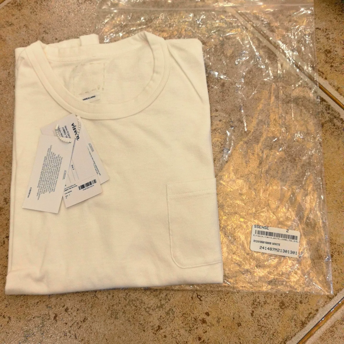 Visvim White Crew Neck Short-Sleeve T-shirt