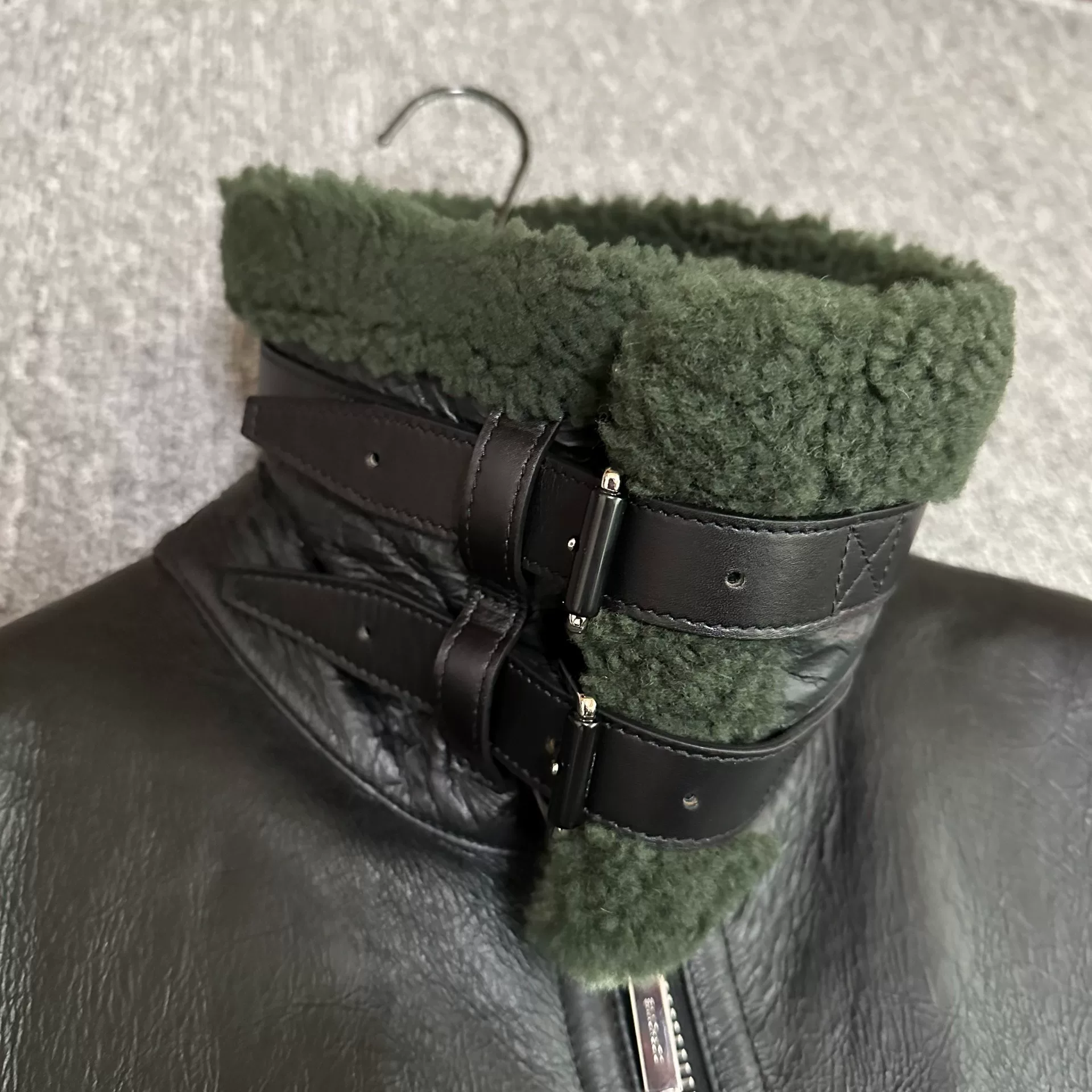 Dior Homme 18FW Shearling Leather Jacket — back