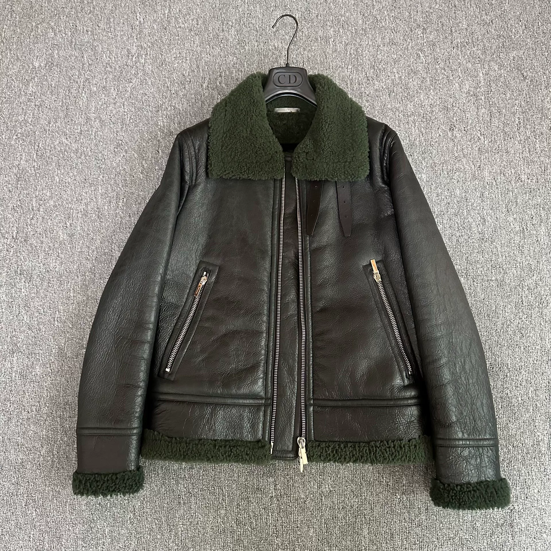 Dior Homme 18FW Shearling Leather Jacket