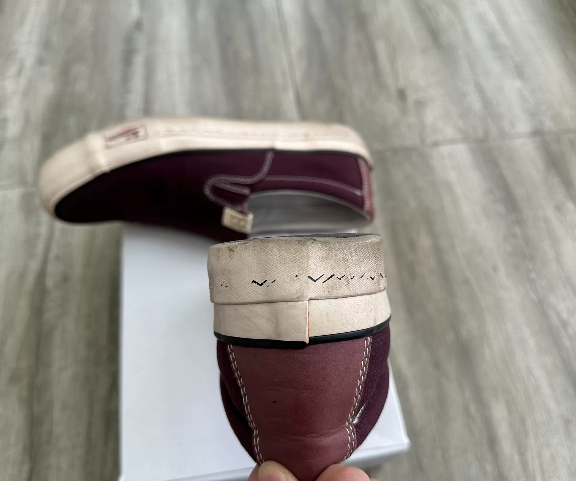 VISVIM SKAGWAY SLIP-ON PATTEN — label