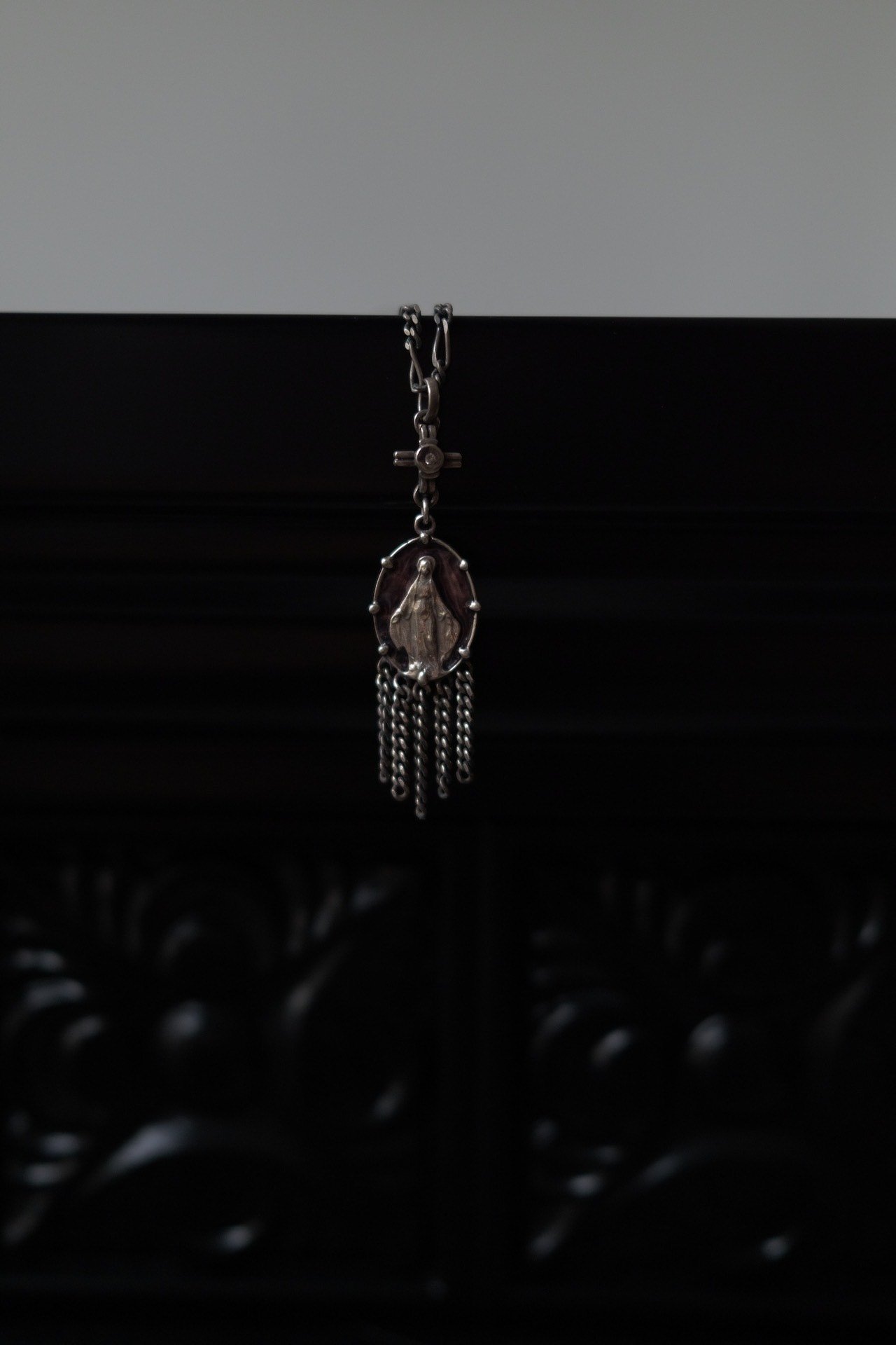 Jean Paul Gaultier Silver Fringe Archive Necklace — back