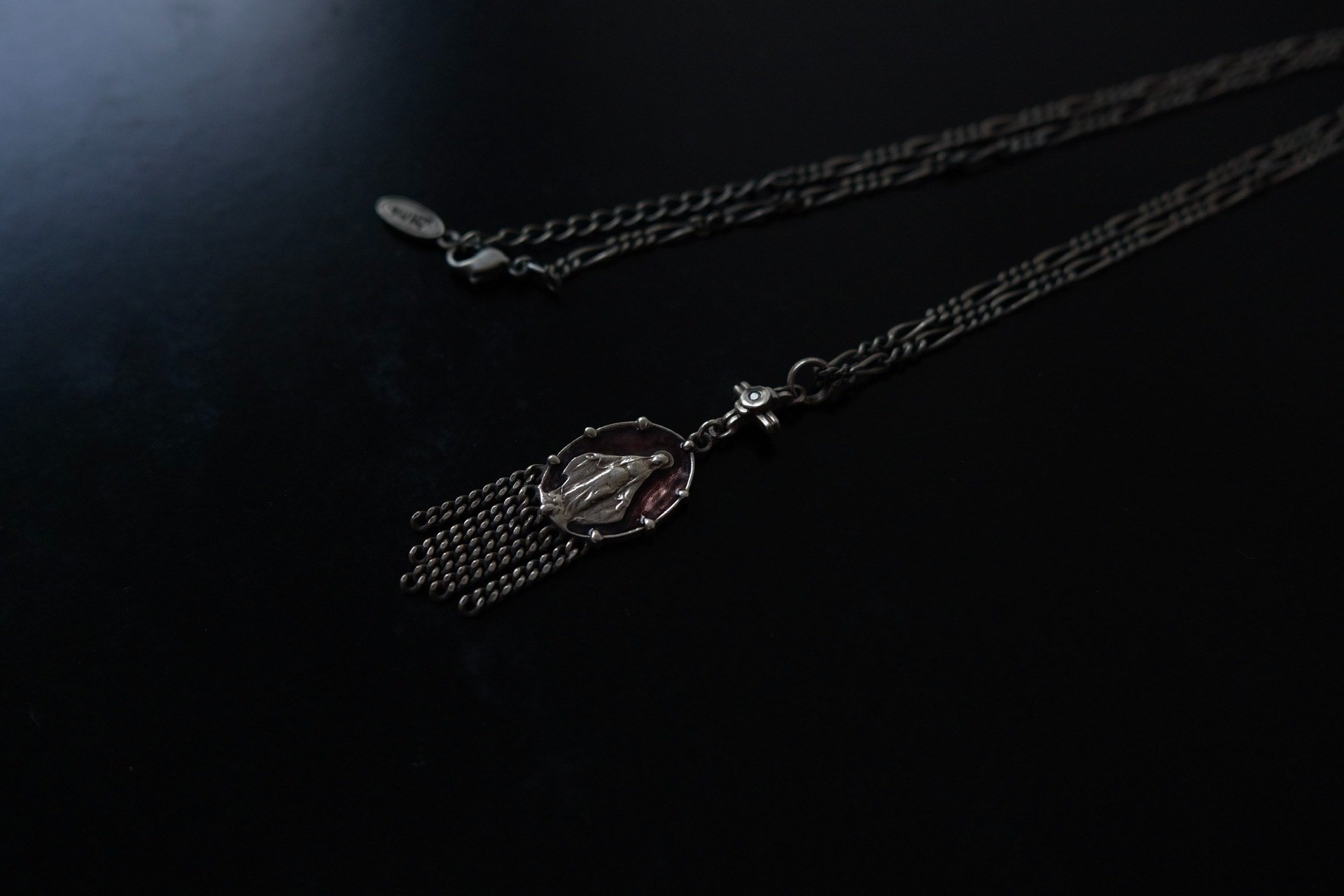 Jean Paul Gaultier Silver Fringe Archive Necklace — front