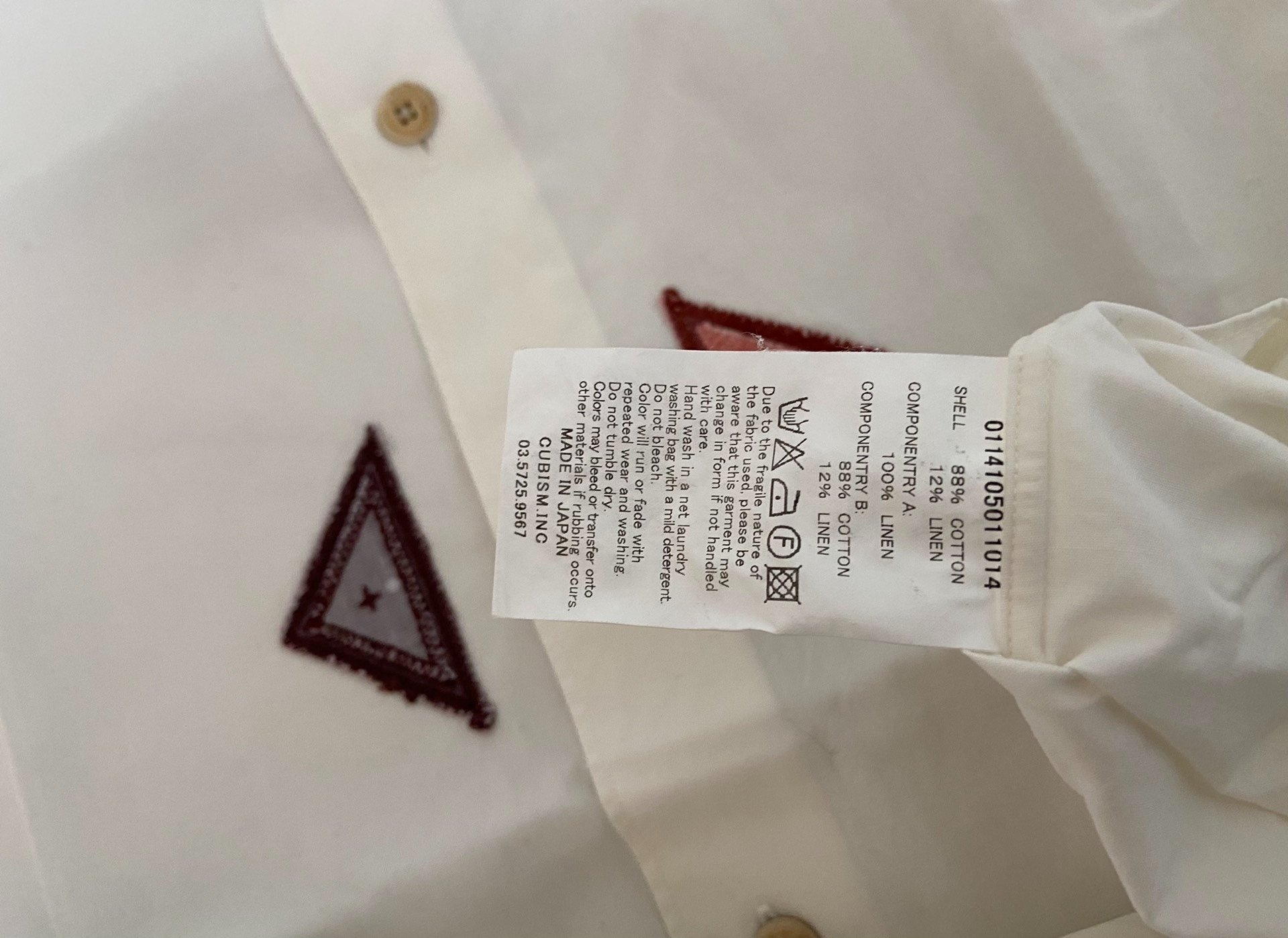 VISVIM Long-Sleeve Shirt with Wooden Buttons — detail