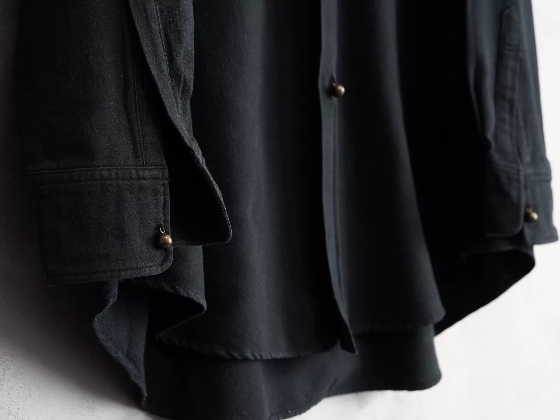 Yohji Yamamoto Y's Men Black Shirt — detail