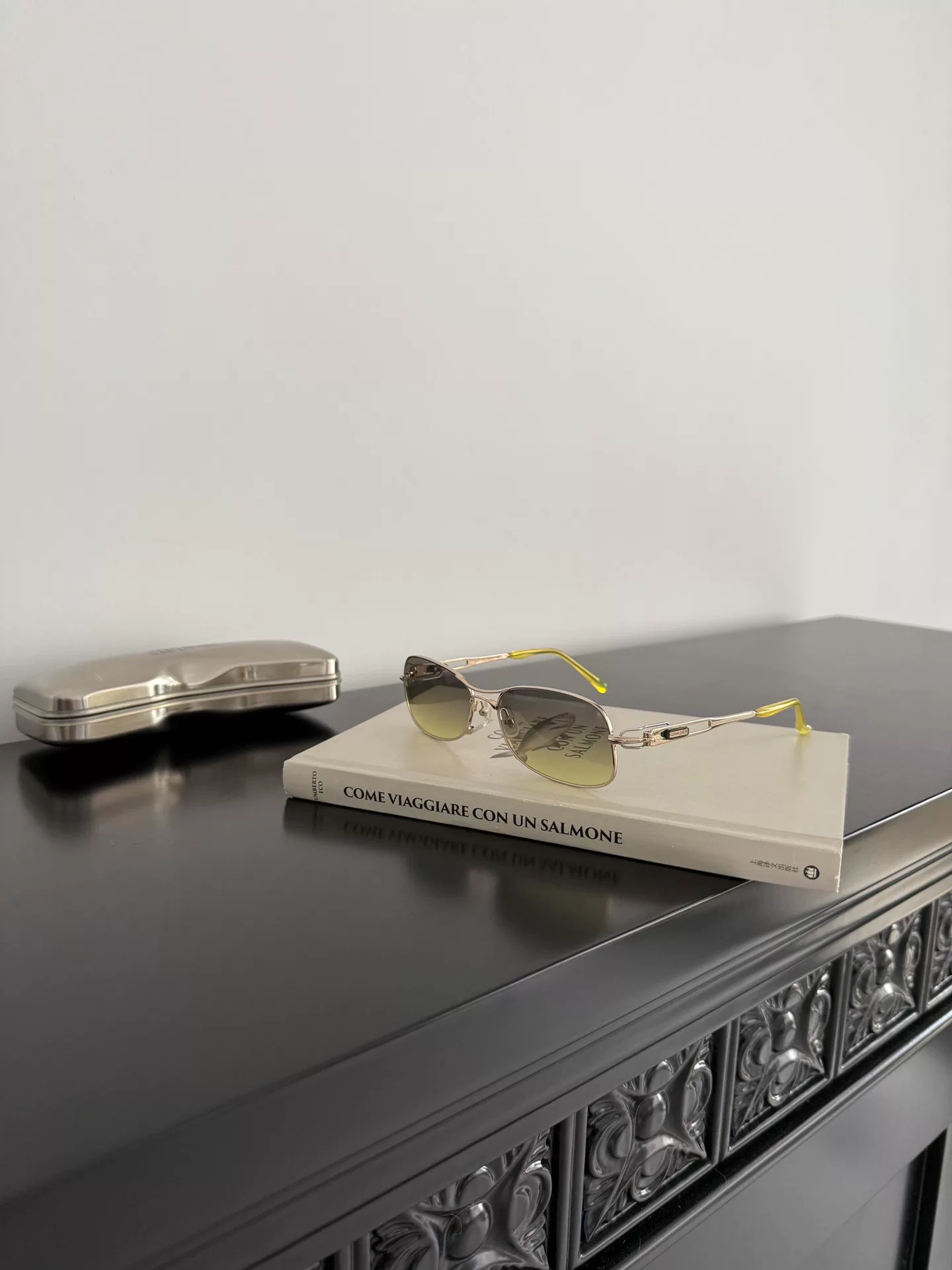 Jean Paul Gaultier Gold Frame Sunglasses — front