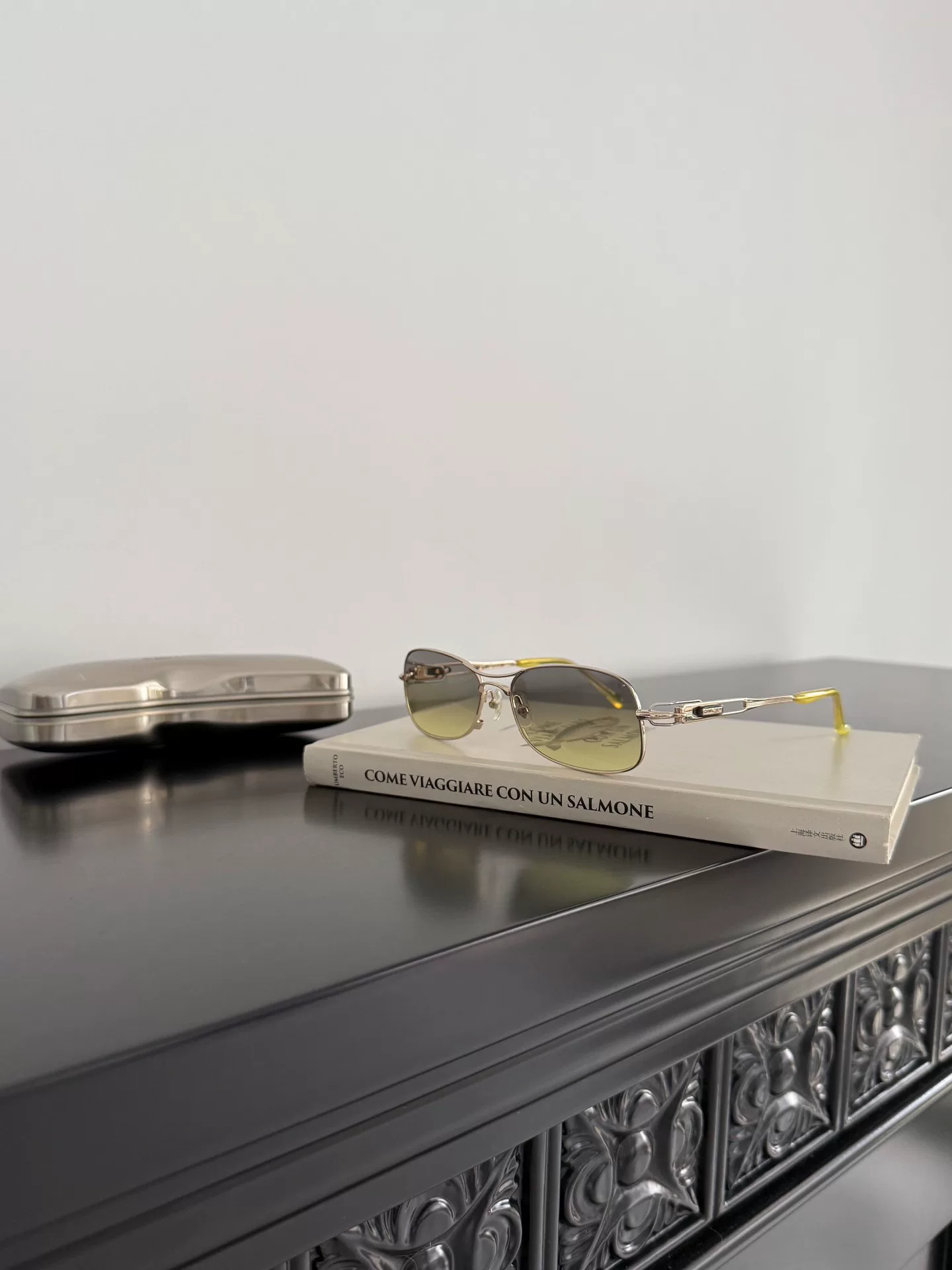Jean Paul Gaultier Gold Frame Sunglasses — back