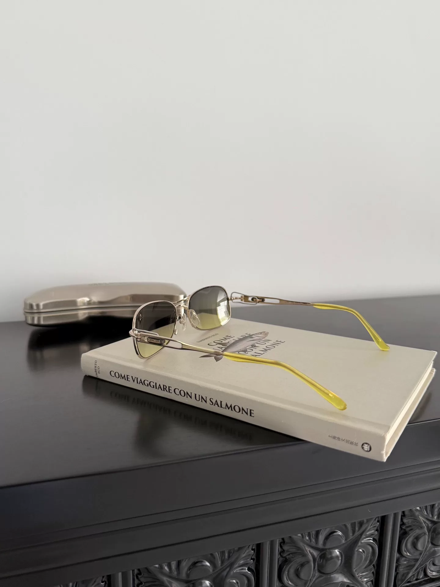 Jean Paul Gaultier Gold Frame Sunglasses — label