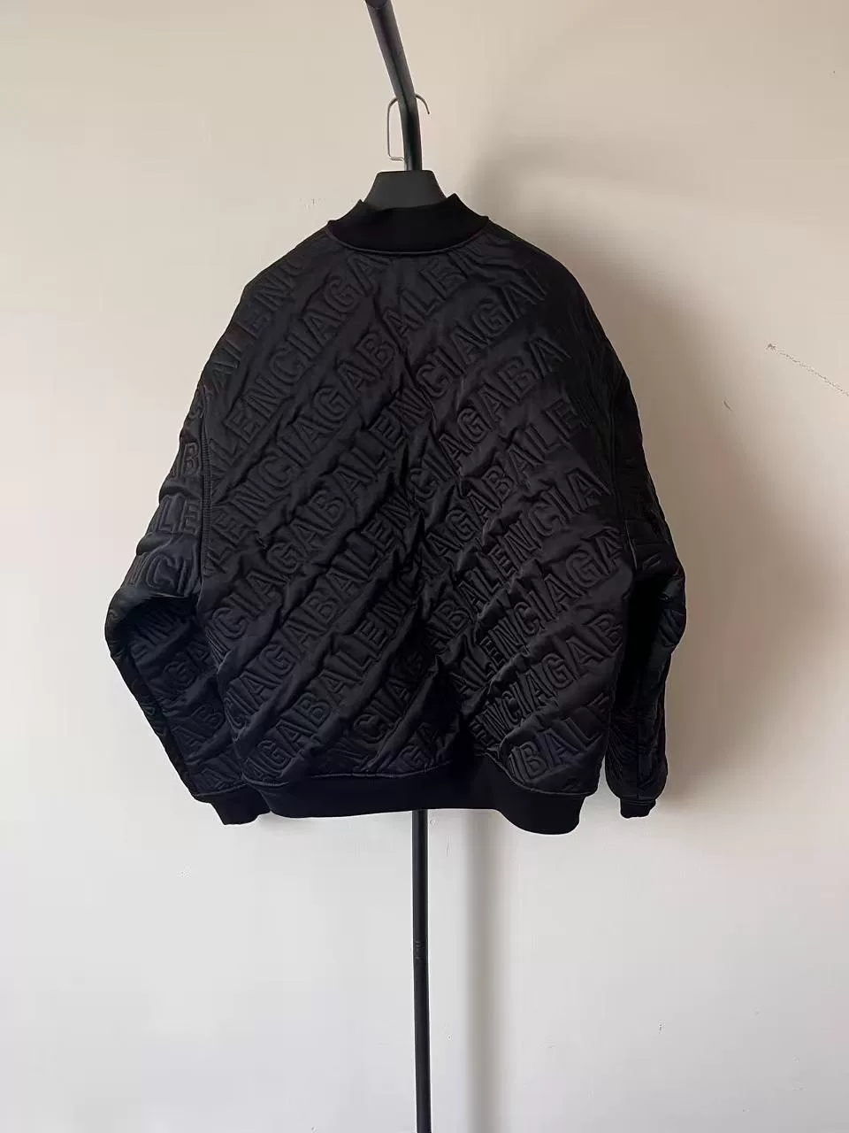 Balenciaga Quilted Logo Pilot Jacket — front