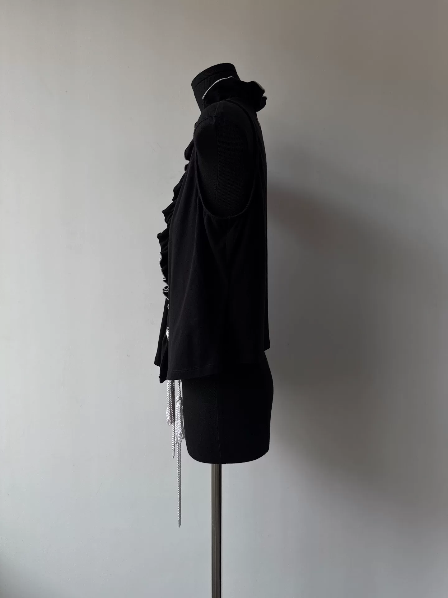 Jean Paul Gaultier Sleeveless Ruffled Collar Top — back