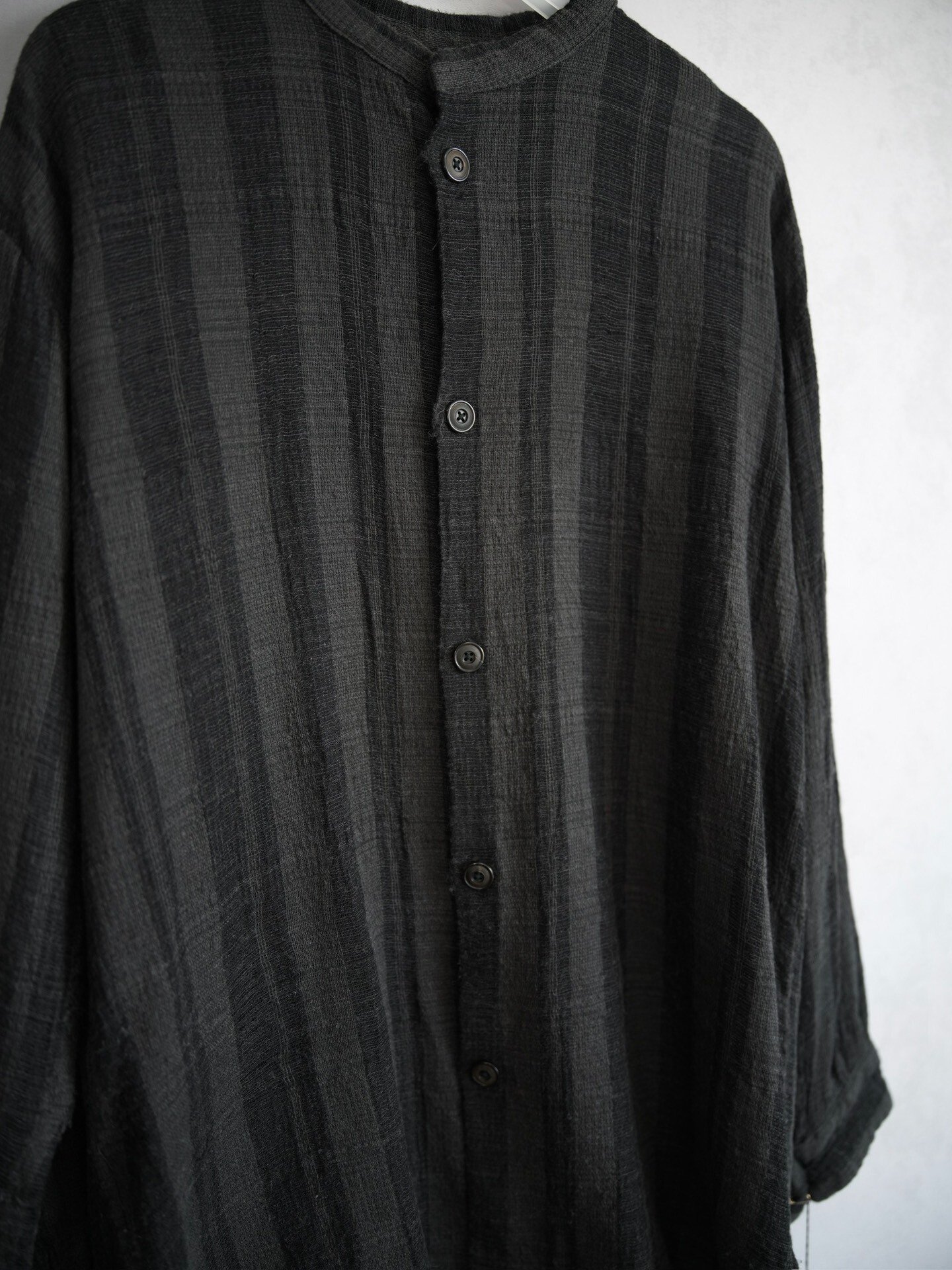 Geoffrey b.small 20SS Check Double-Layer Shirt — label