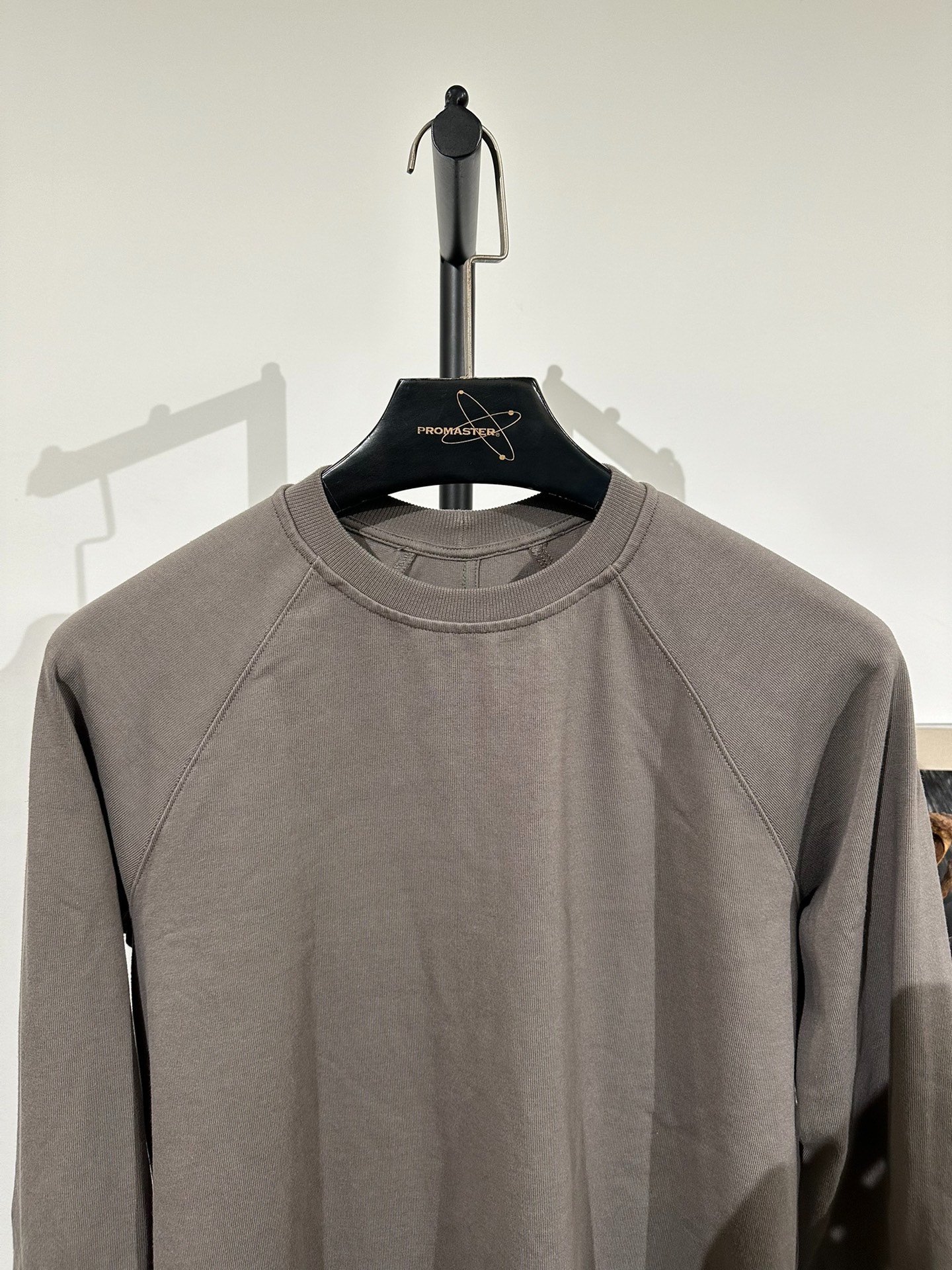 Rick Owens Gray Long-Sleeve Sweater XS — detail
