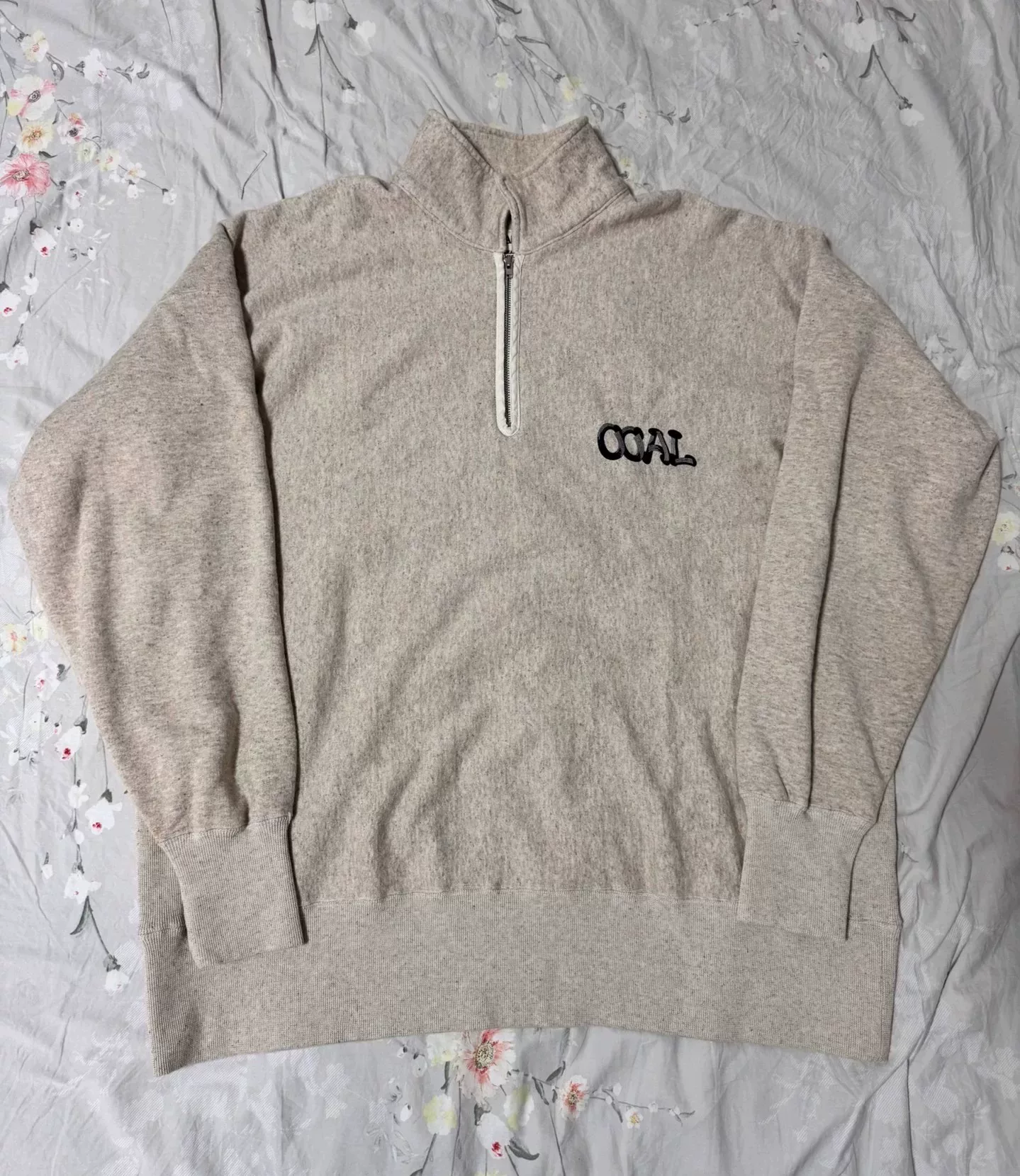 nanamica 24SS Half-Zip High-Neck Sweatshirt