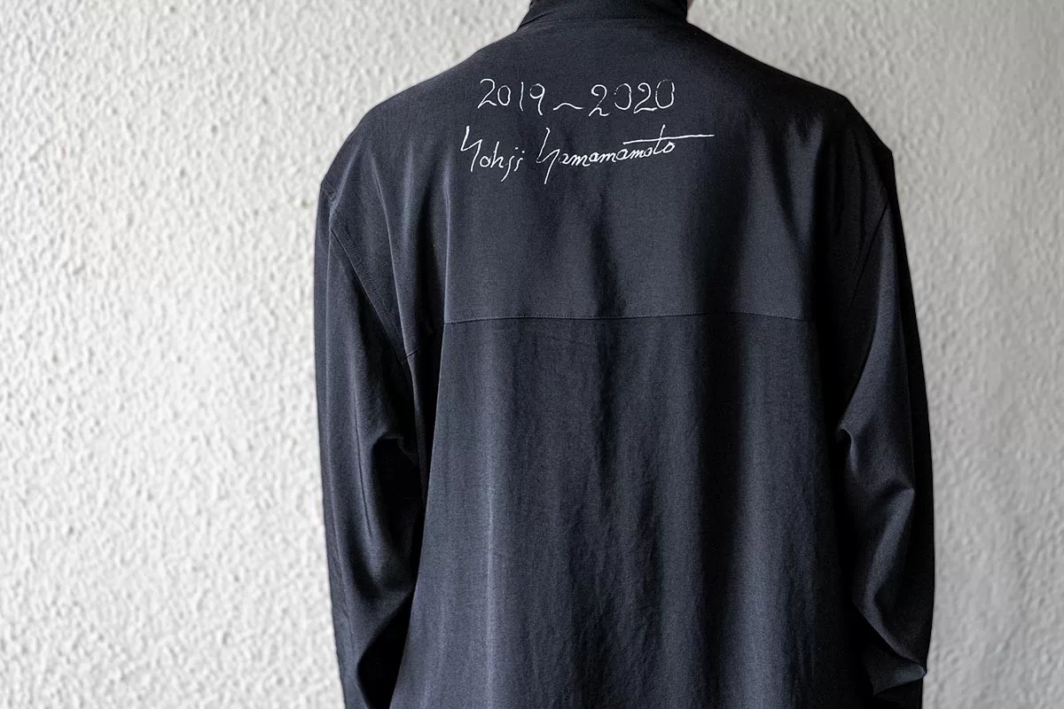 Yohji Yamamoto 20SS Handwritten Triacetate Long Shirt — back