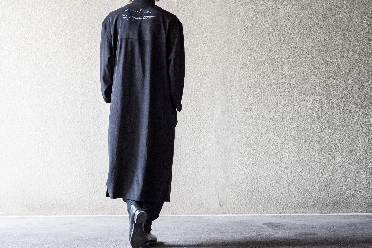 Yohji Yamamoto 20SS Handwritten Triacetate Long Shirt — front