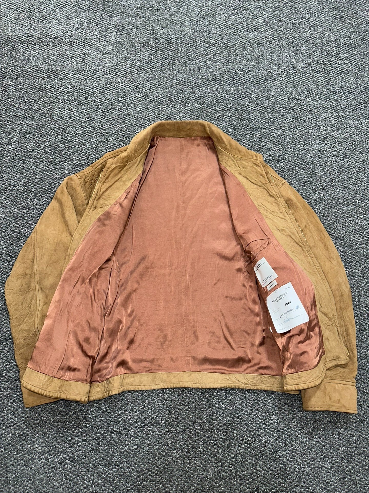 visvim munro sheepskin leather jacket — detail