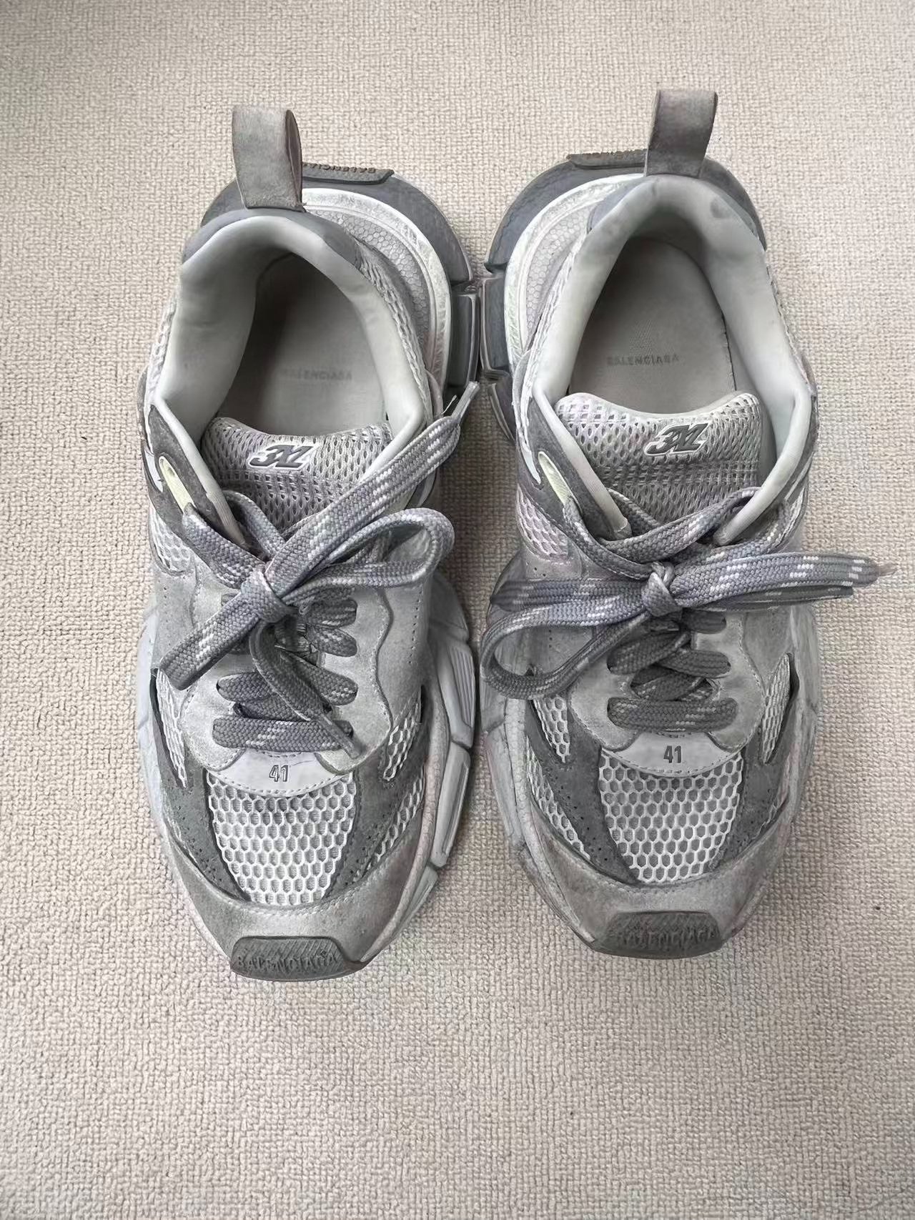 Balenciaga 3XL Mesh Low-Top Sneakers — front