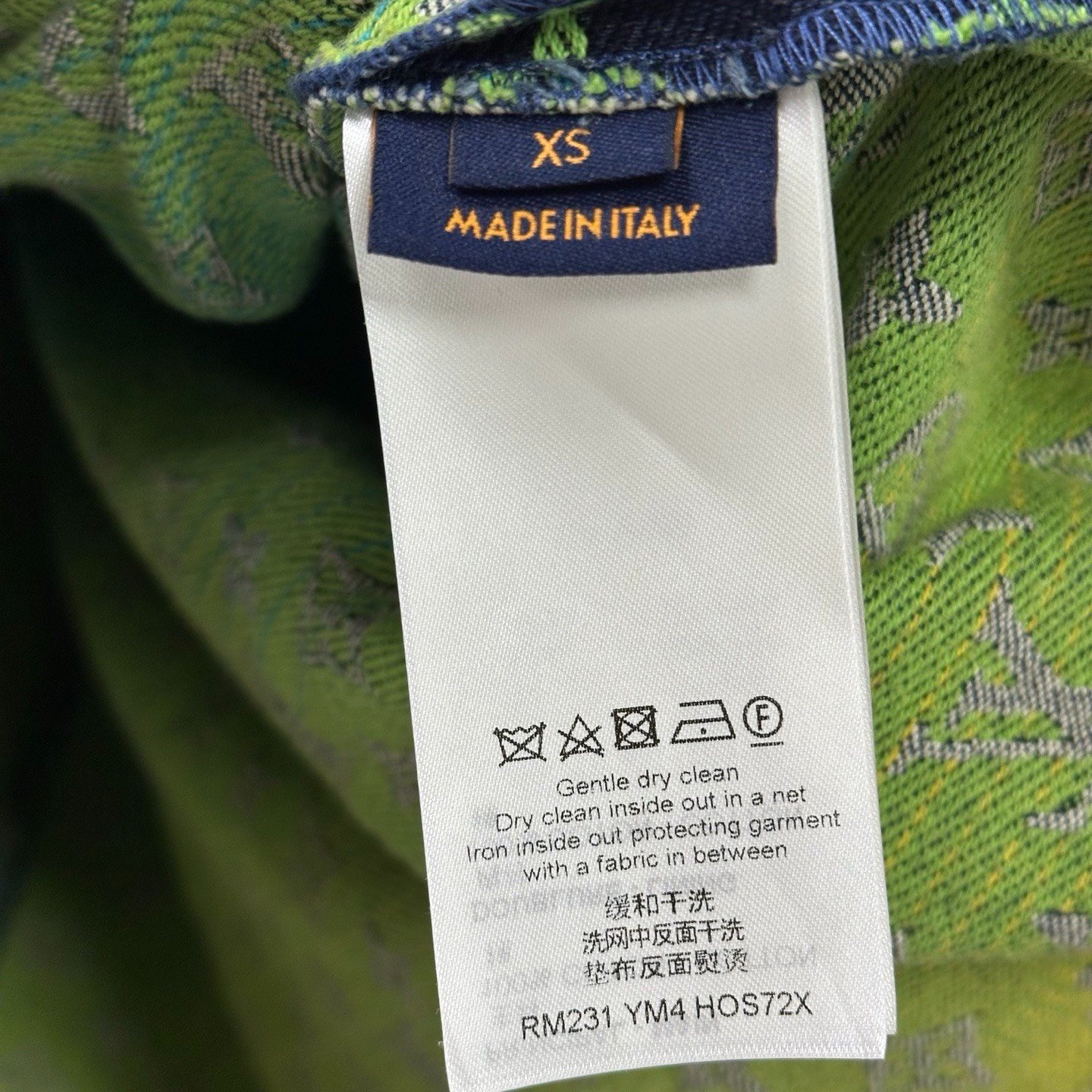 Louis Vuitton Rainbow Gradient Denim Short Sleeve Shirt — back