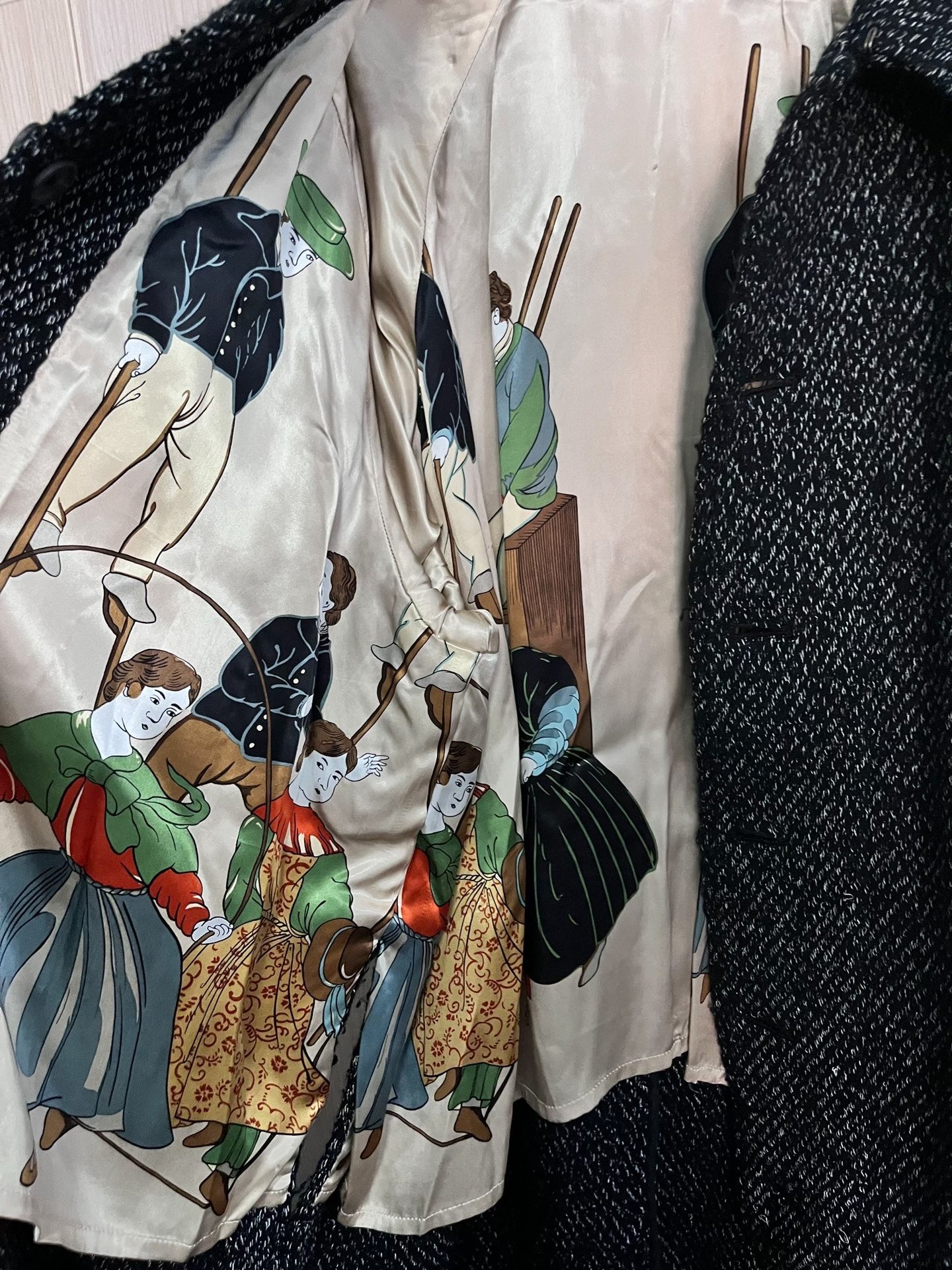 Yohji Yamamoto 95AW Tweed Coat — front