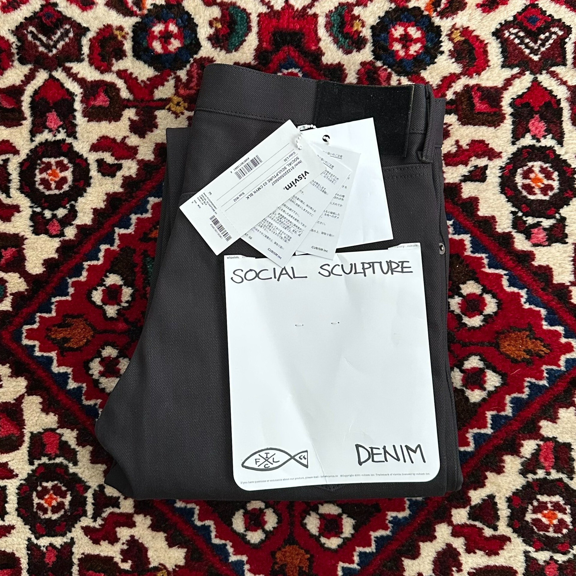 visvim 22AW 03 CMYK Black Jeans