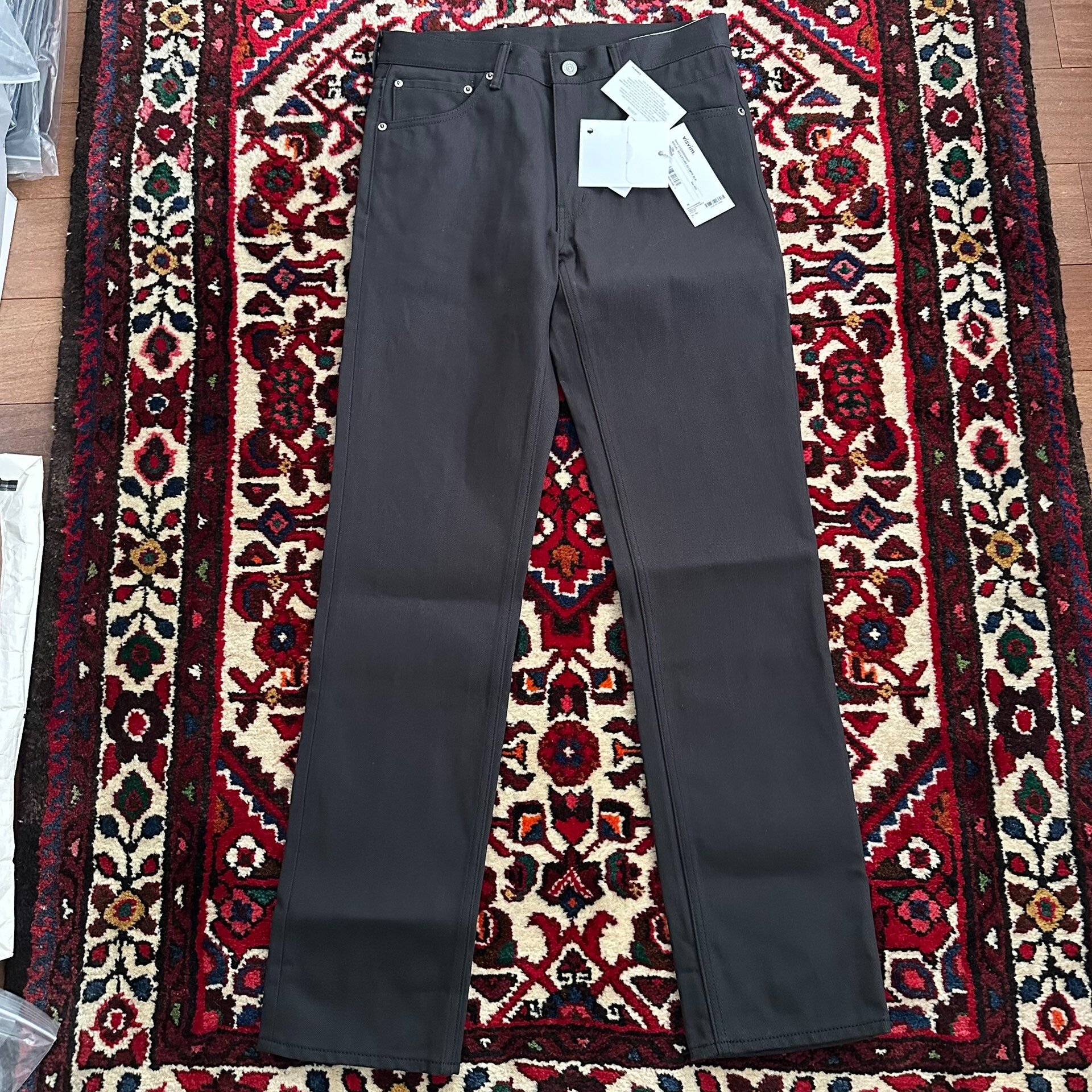 visvim 22AW 03 CMYK Black Jeans — front