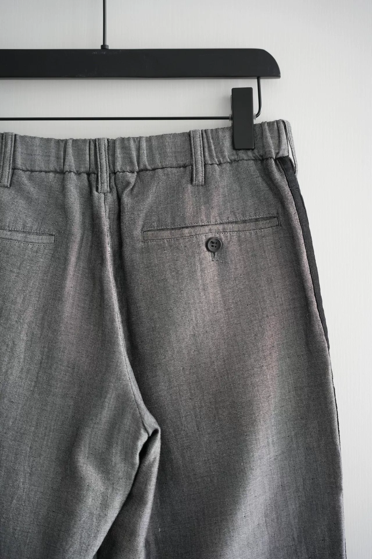 Issey Miyake Men 14AW Striped Trousers — label