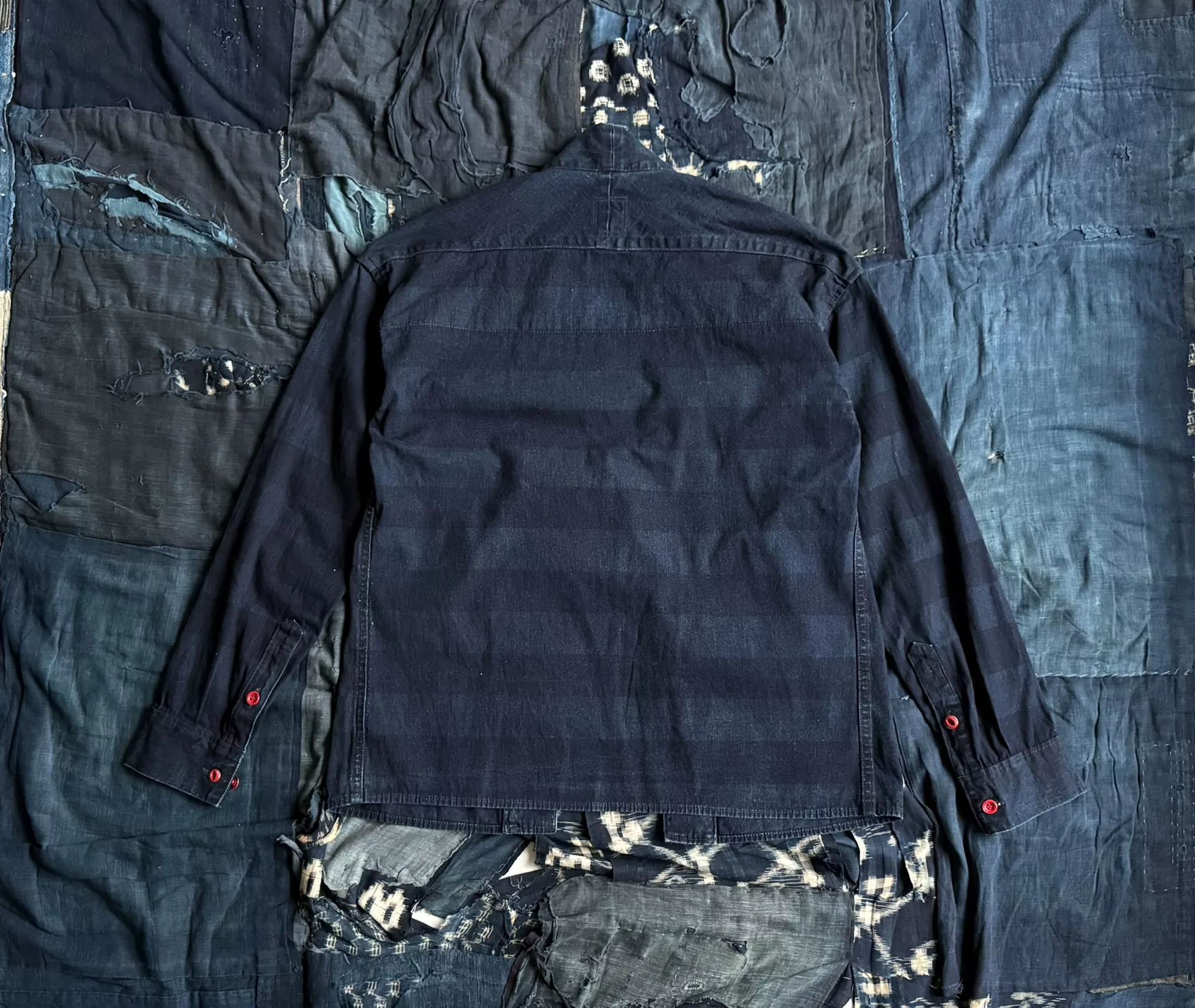 visvim 16ss ICT Lhamo Shirt Jacket — detail