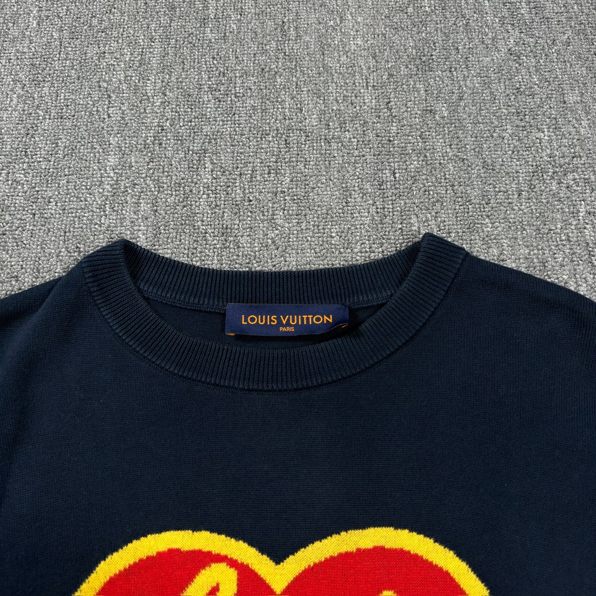 Louis Vuitton Nigo Heart Navy Short-Sleeve — detail