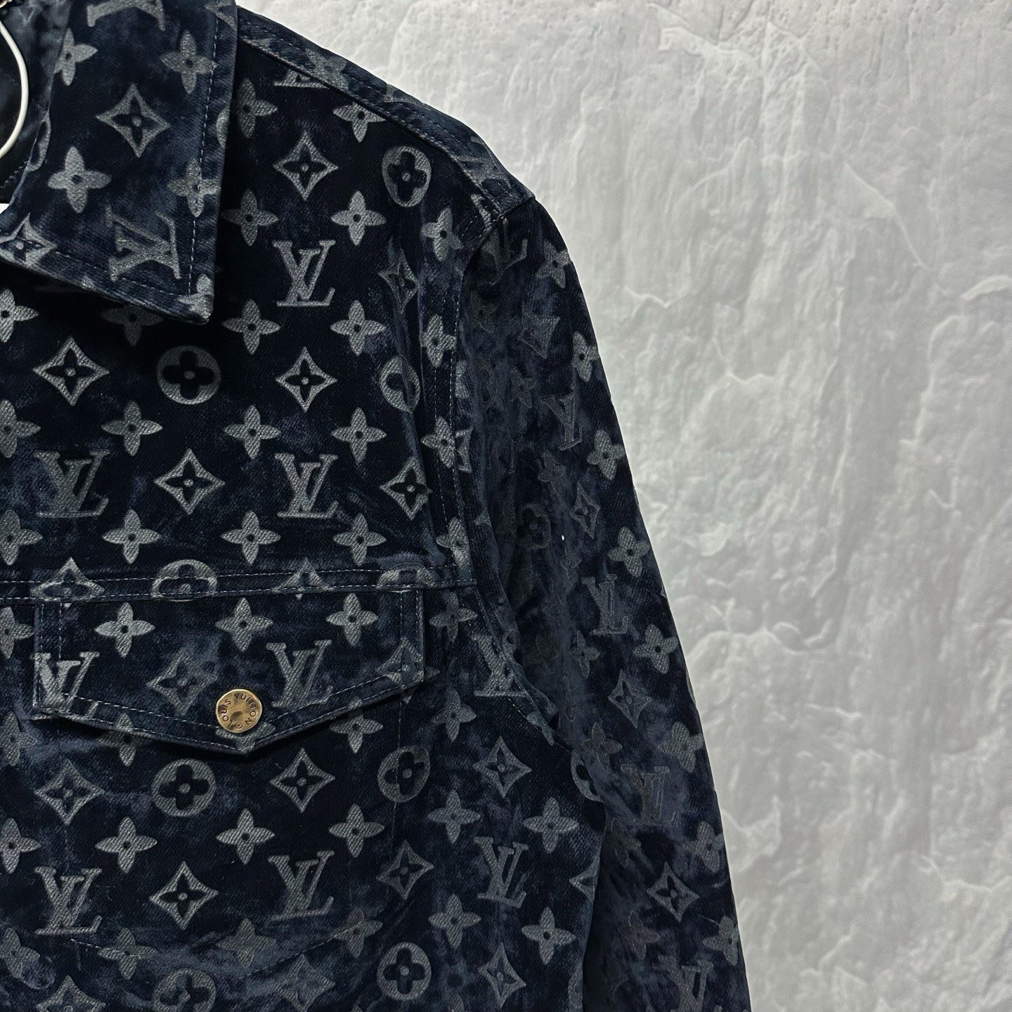 Louis Vuitton SS24 Fire Cloud Denim Jacket — detail