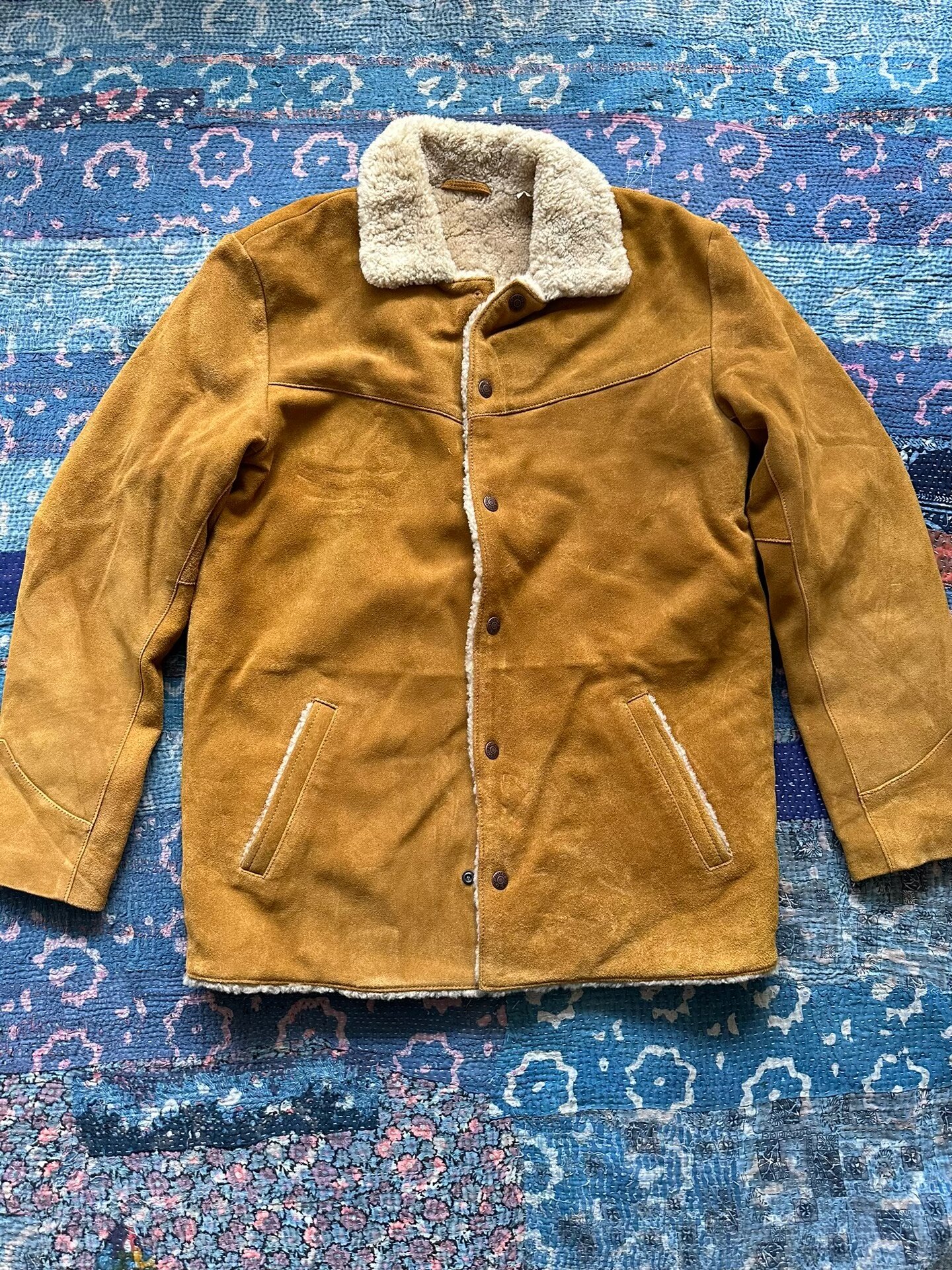 Levi's Brown Suede Shearling Collar Jacket