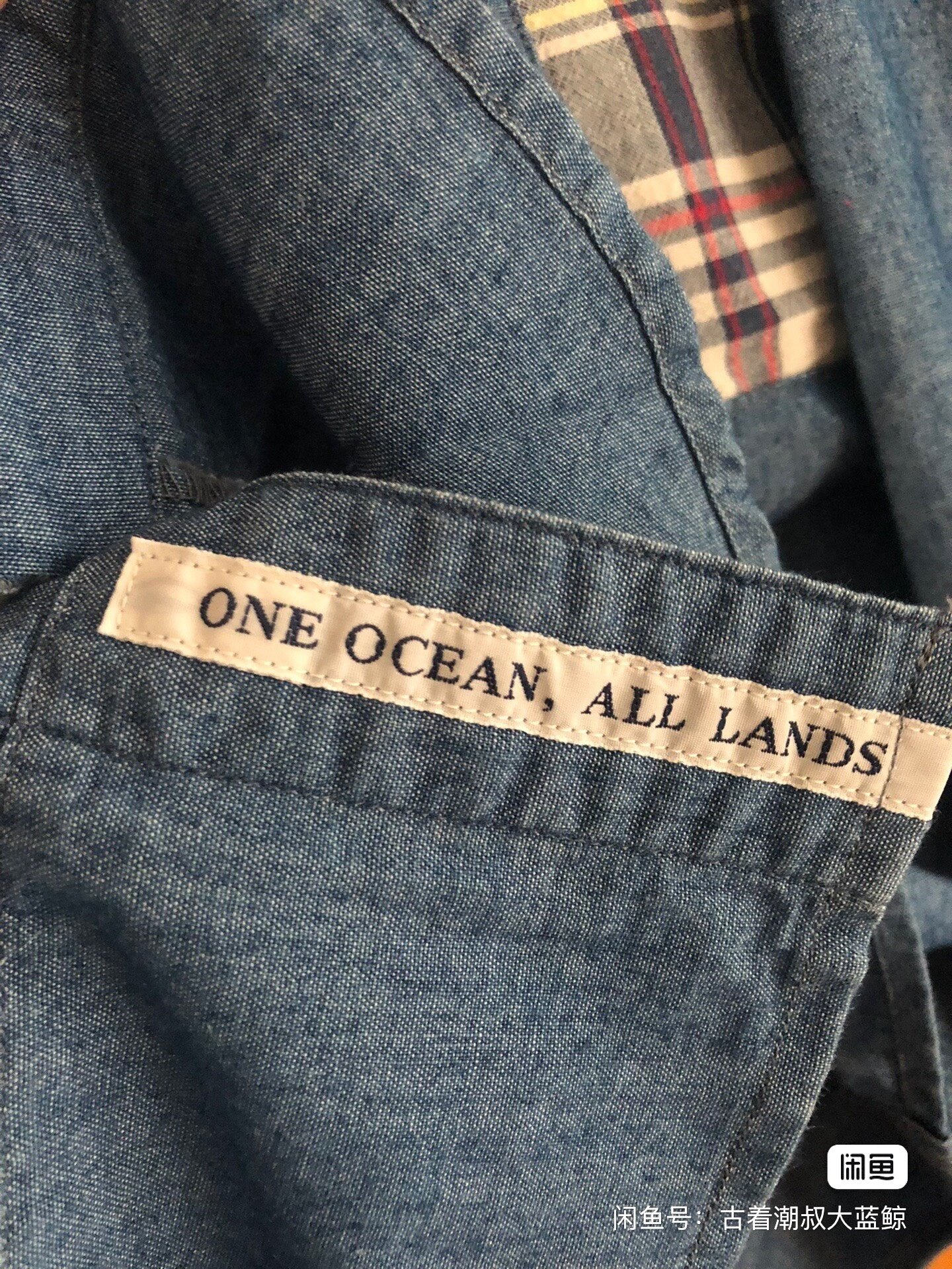 Nanamica Indigo Selvedge Patchwork Shirt — back