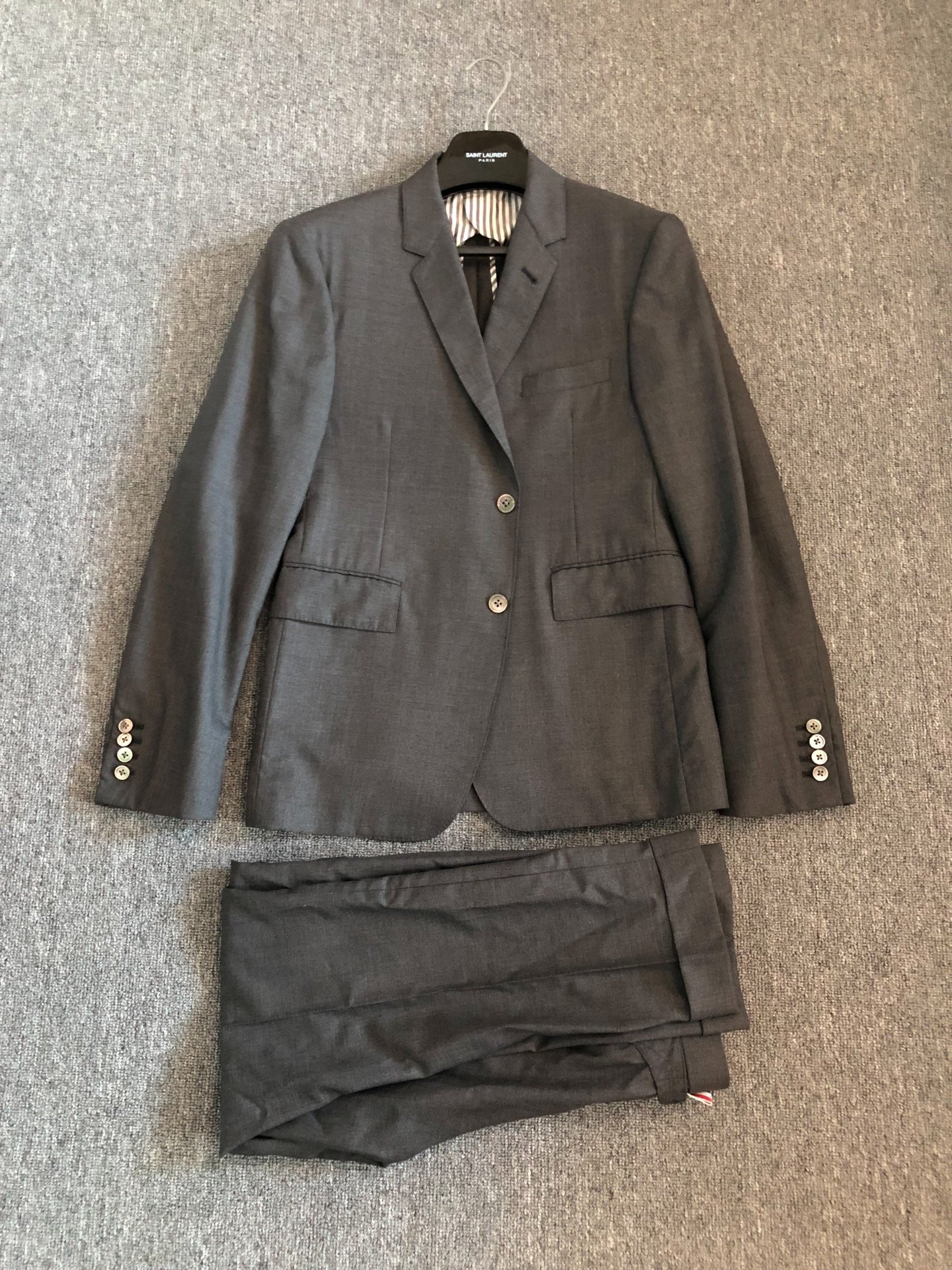 Thom Browne Deep Gray Wool Suit