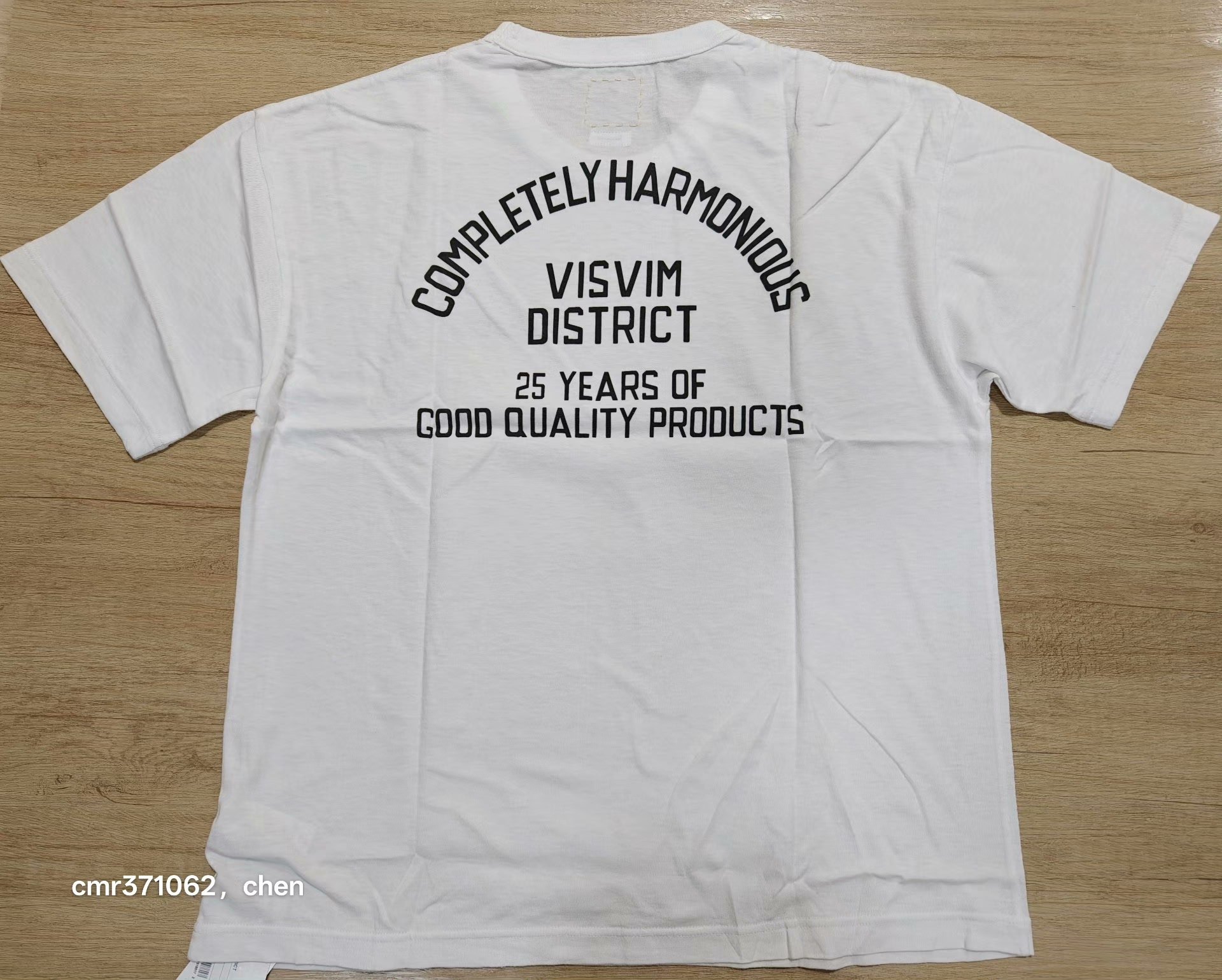VISVIM 26SS JUMBO TEE S/S DISTRICT — back