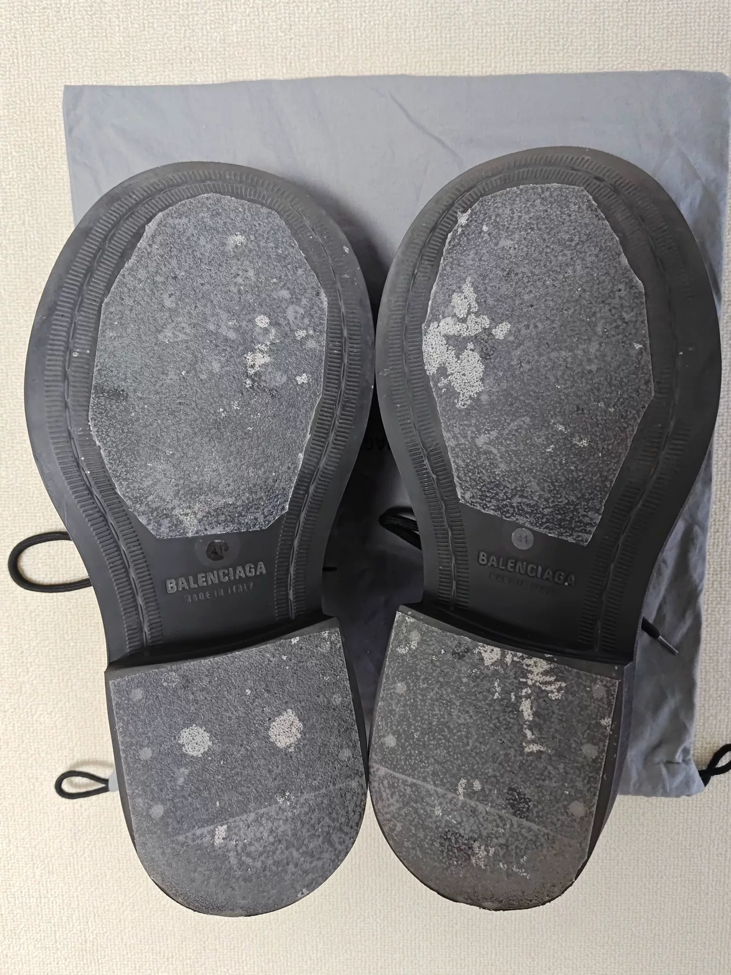 Balenciaga Mickey Derby Steroid Black — label