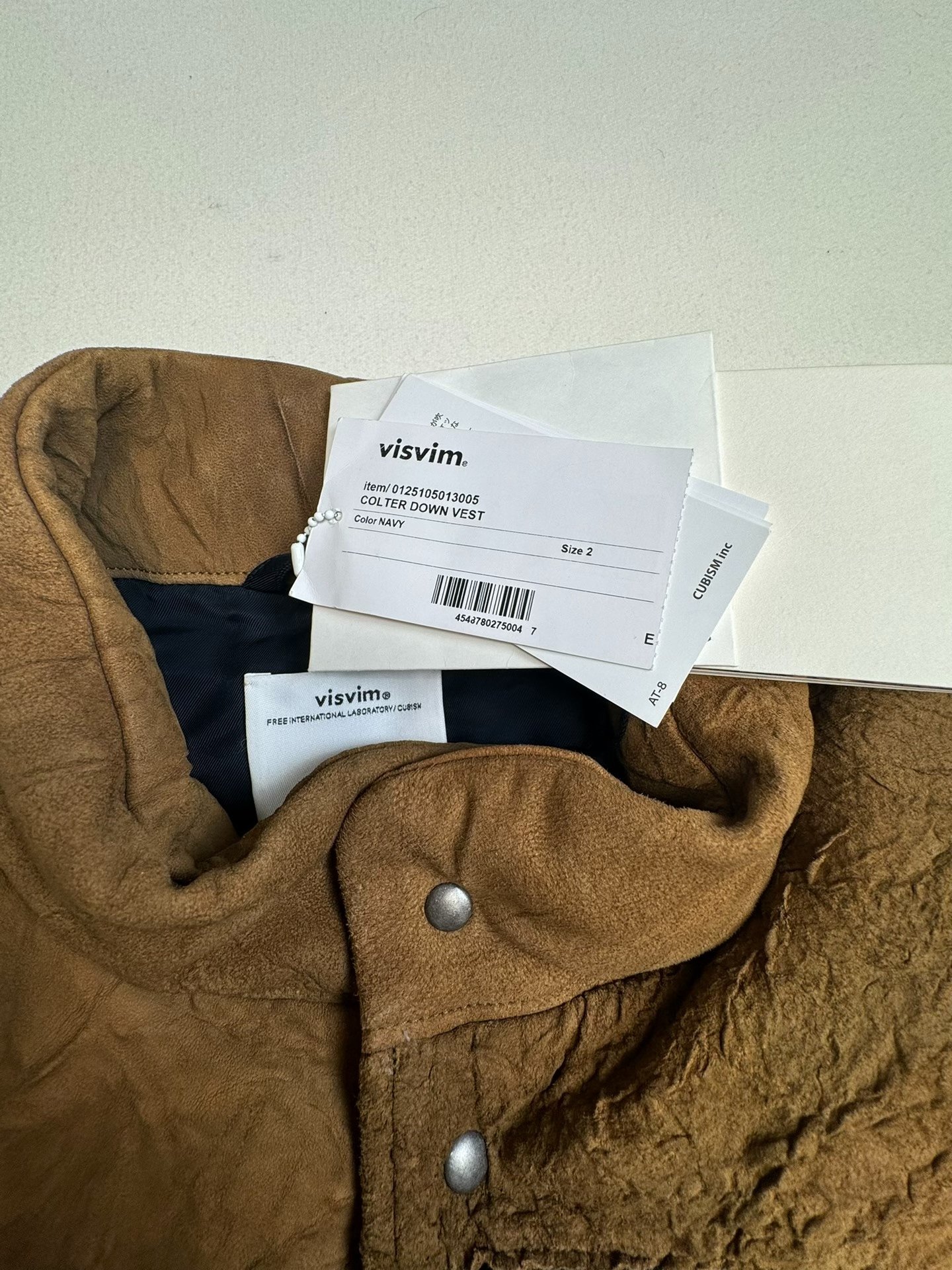 VISVIM 25ss Colter Down Vest — detail