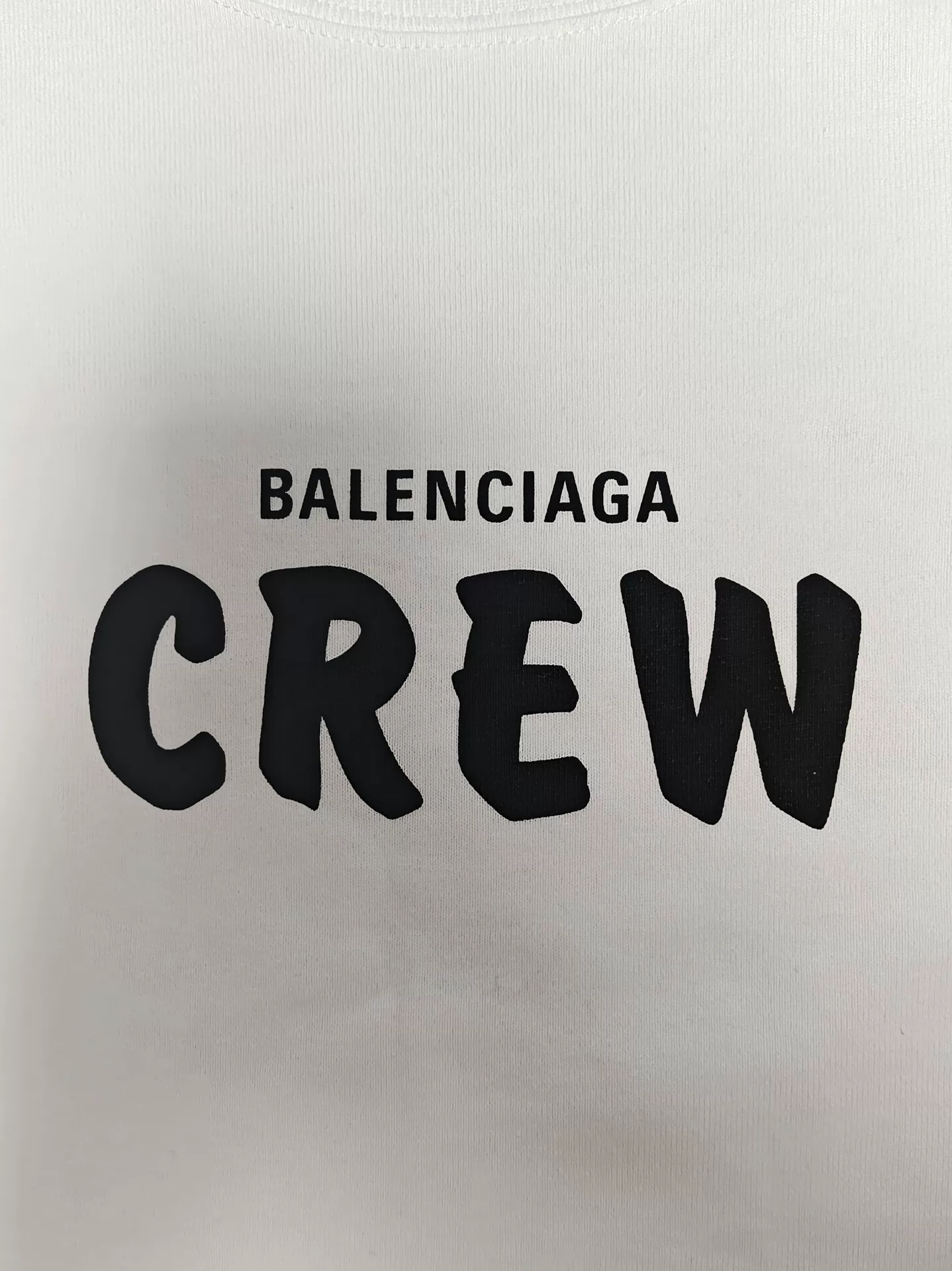 Balenciaga Crew Logo Print Short-Sleeve Tee — back