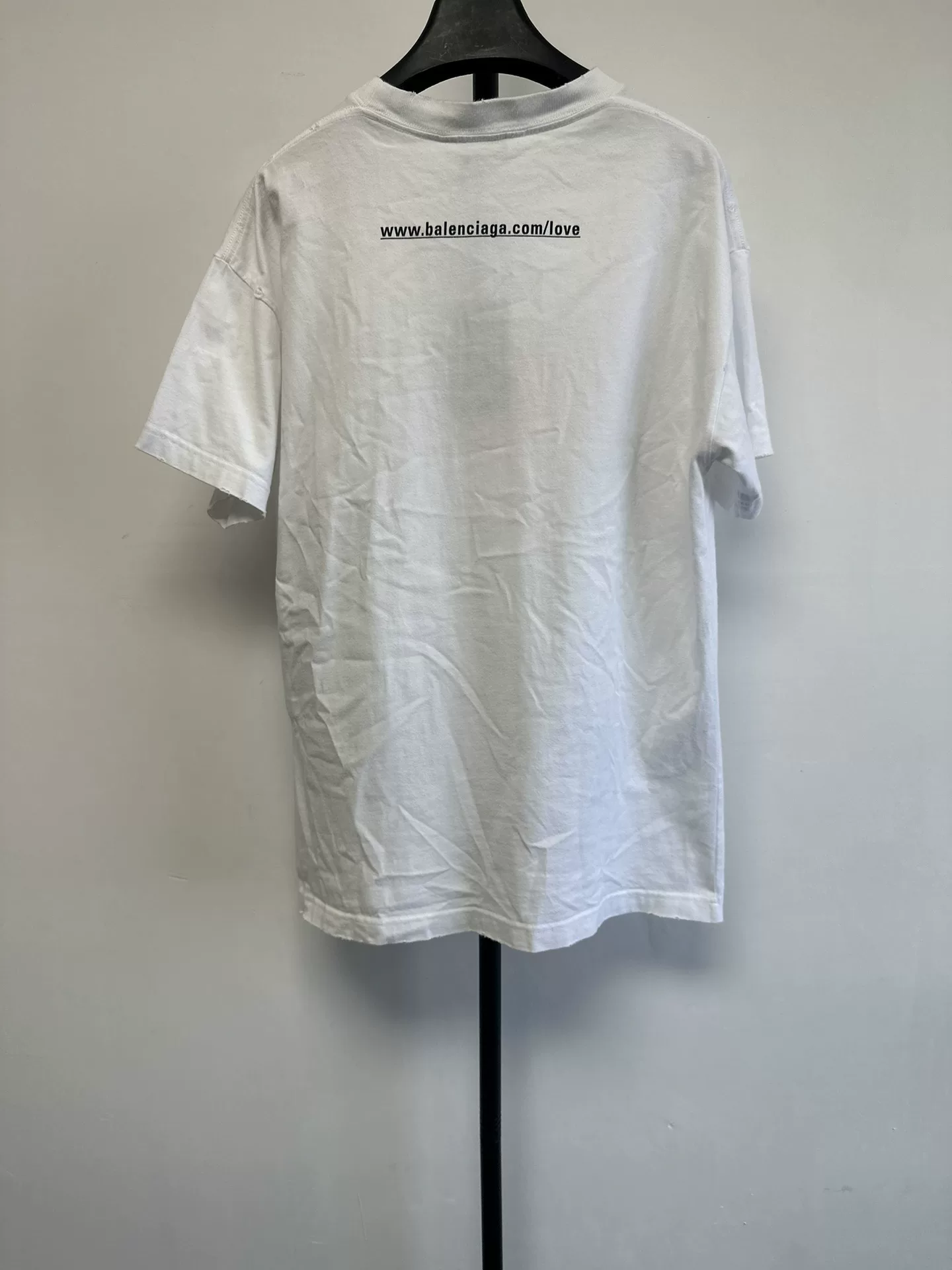 Balenciaga 'I ❤️ U' Print Short-Sleeve T-Shirt — front